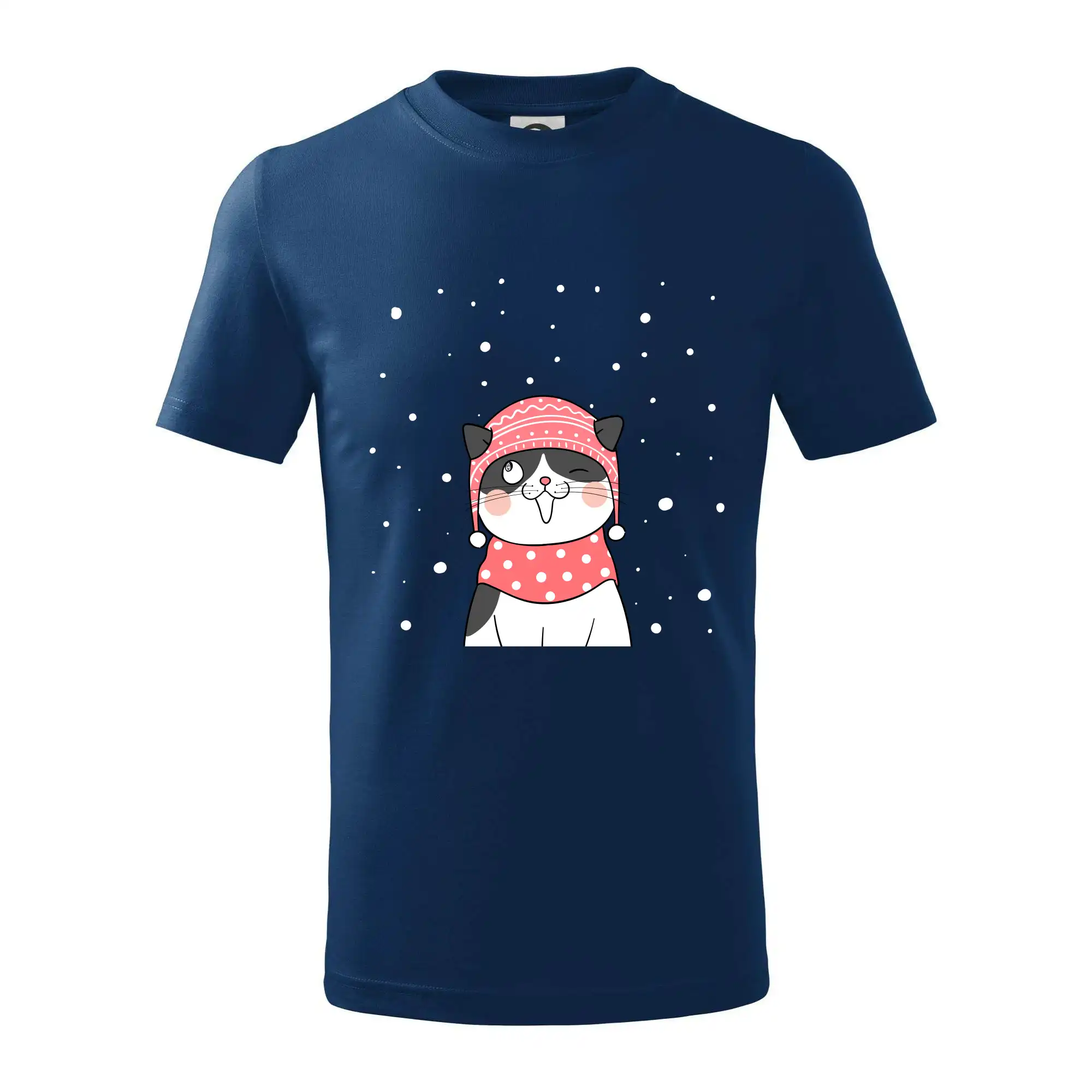 Kočka v zimní čepici