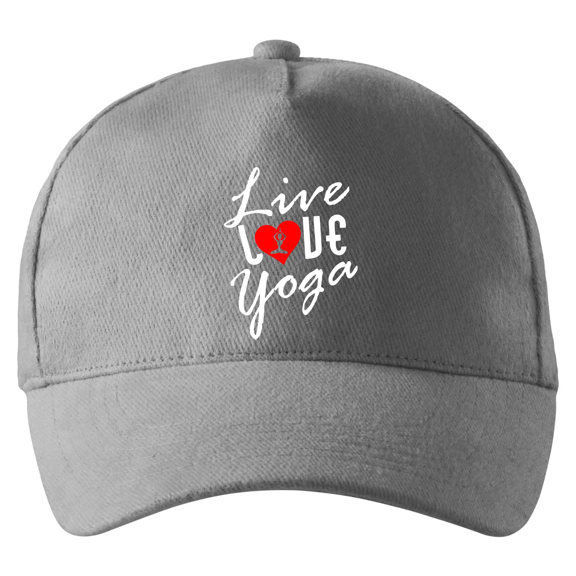 Tričká na jógu - Live Love Yoga - Šiltovka so zahnutým šiltom a mosaznou sponou