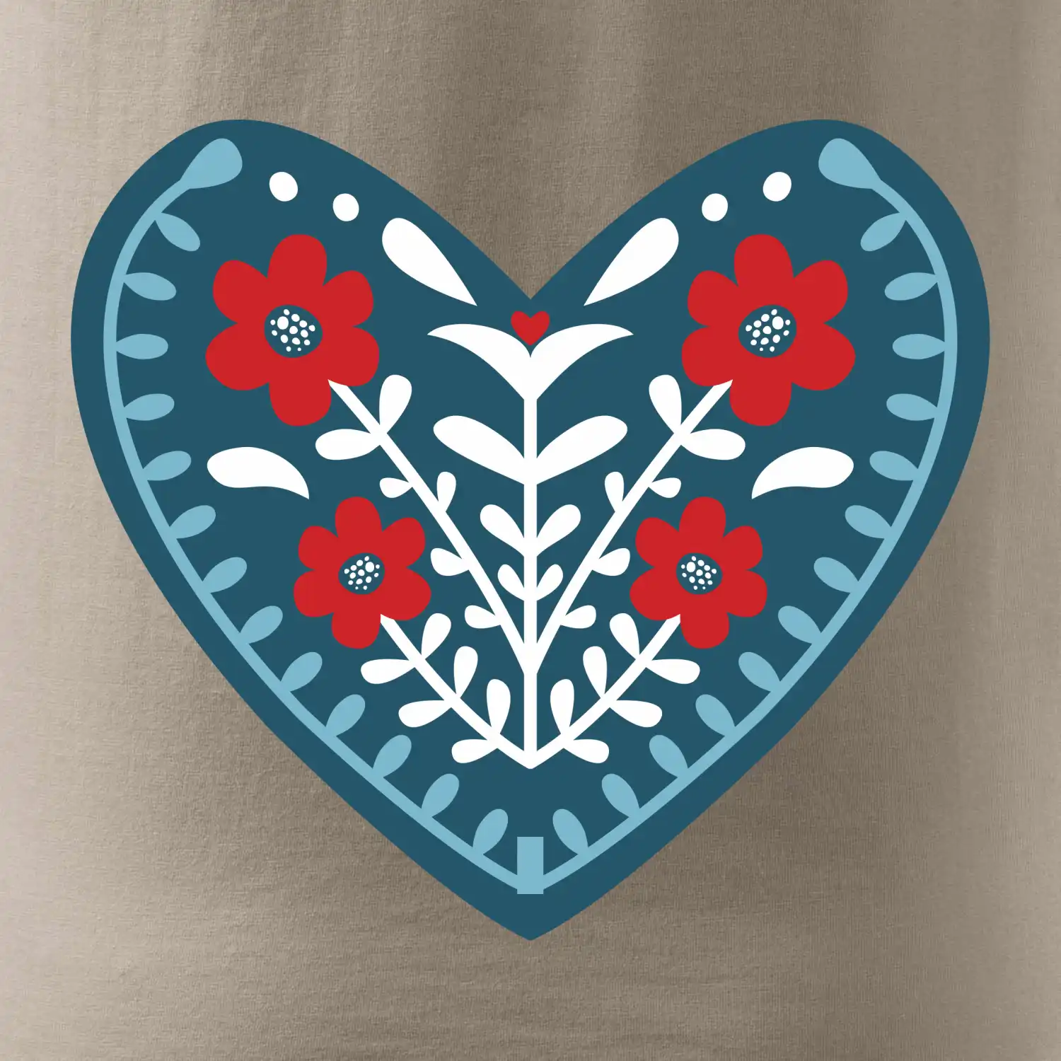 Folklor - srdce modré plné