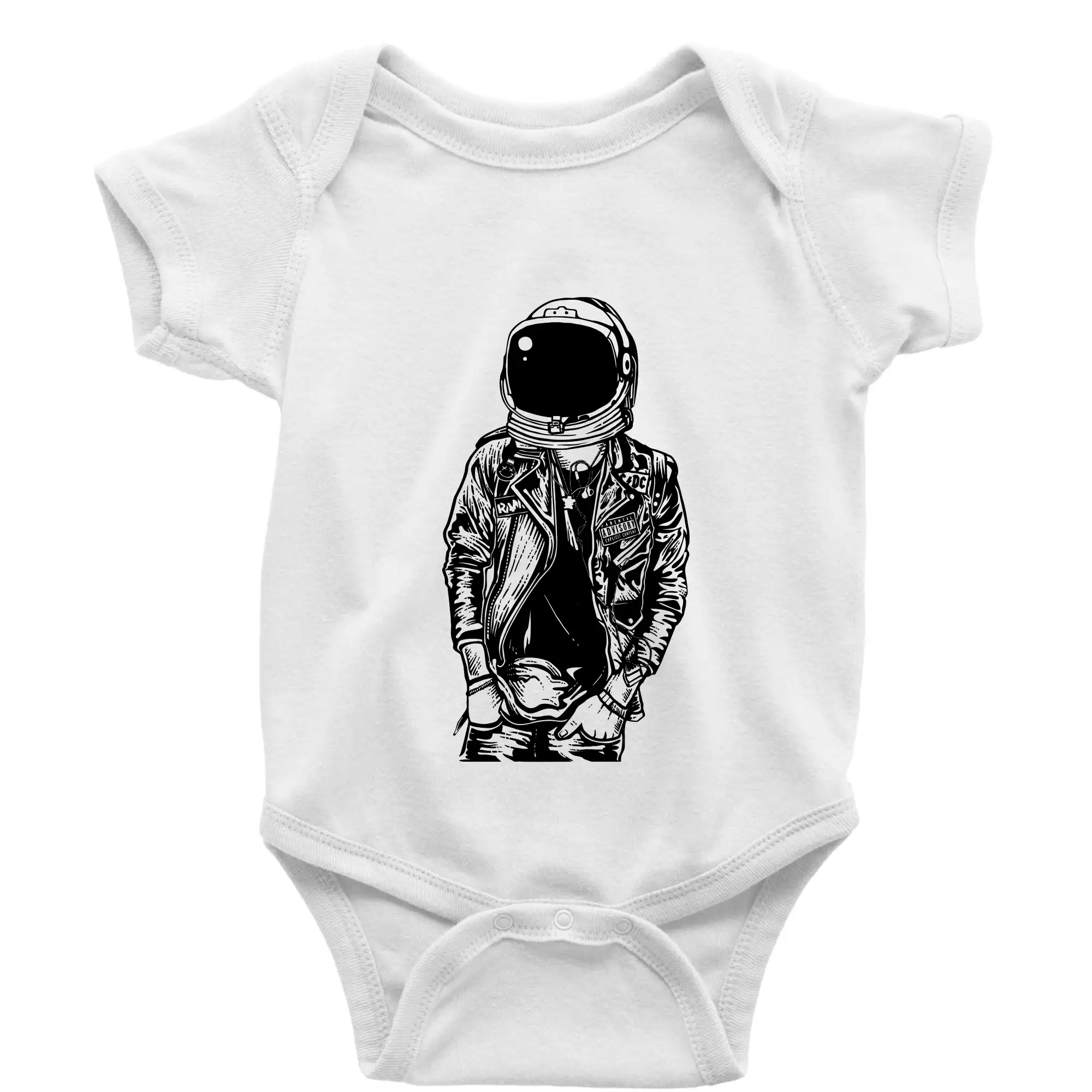 Grafické tričká - Astronaut Punkster - Body dojčenské s krátkym rukávom