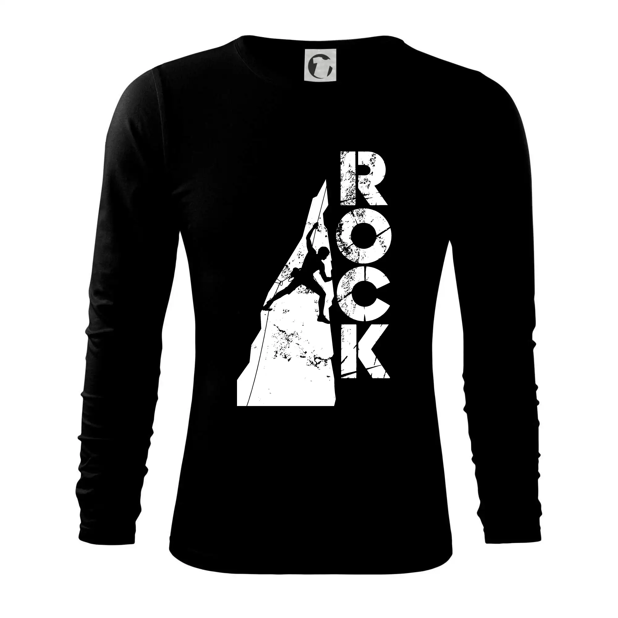 Trička pro horolezcov - Rock - biela skala - Tričko s dlhým rukávom FIT-T long sleeve