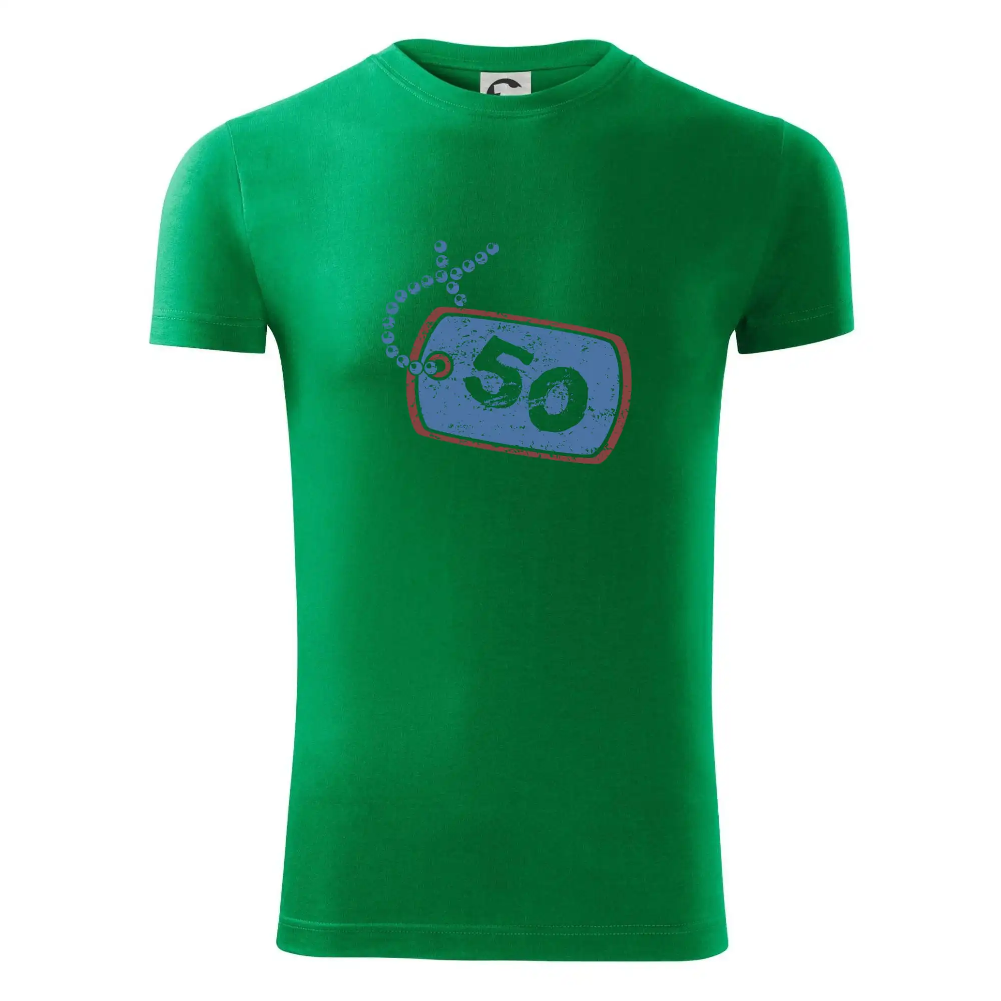 50 na krku štítek