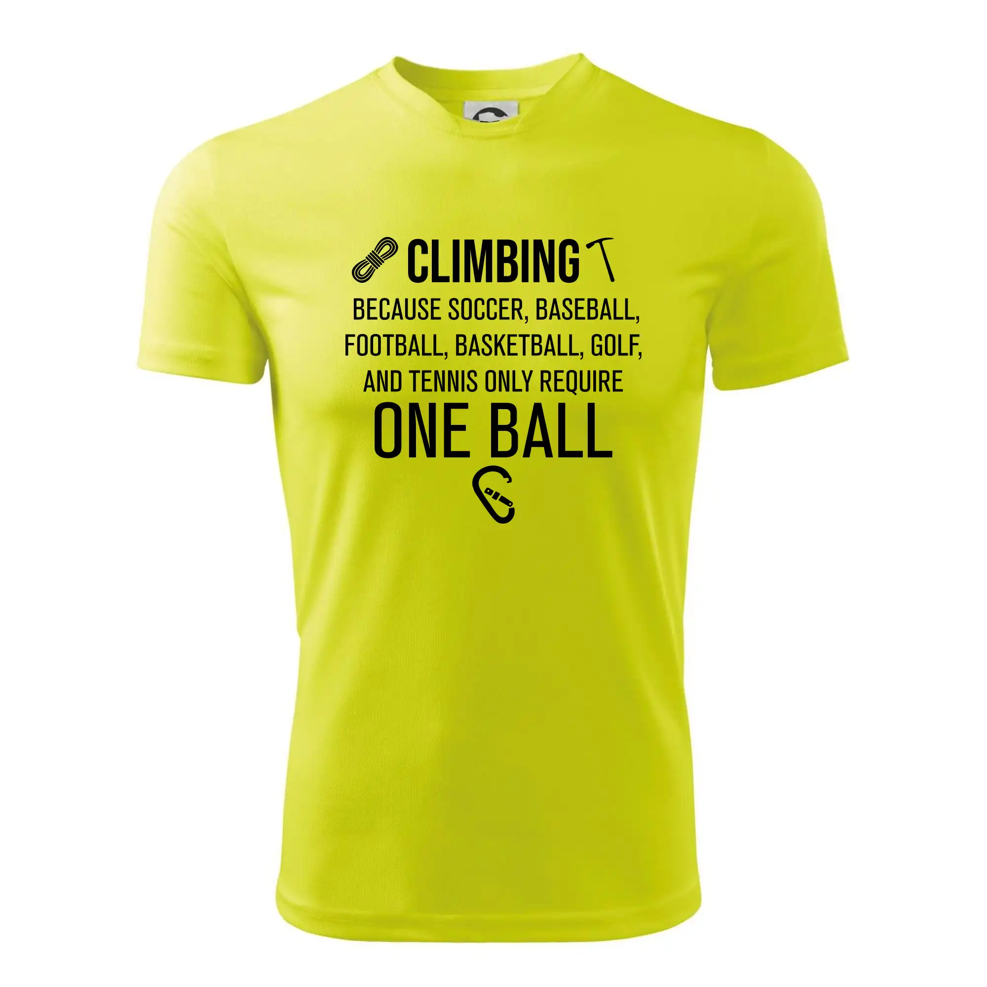 Climbing beacause one ball