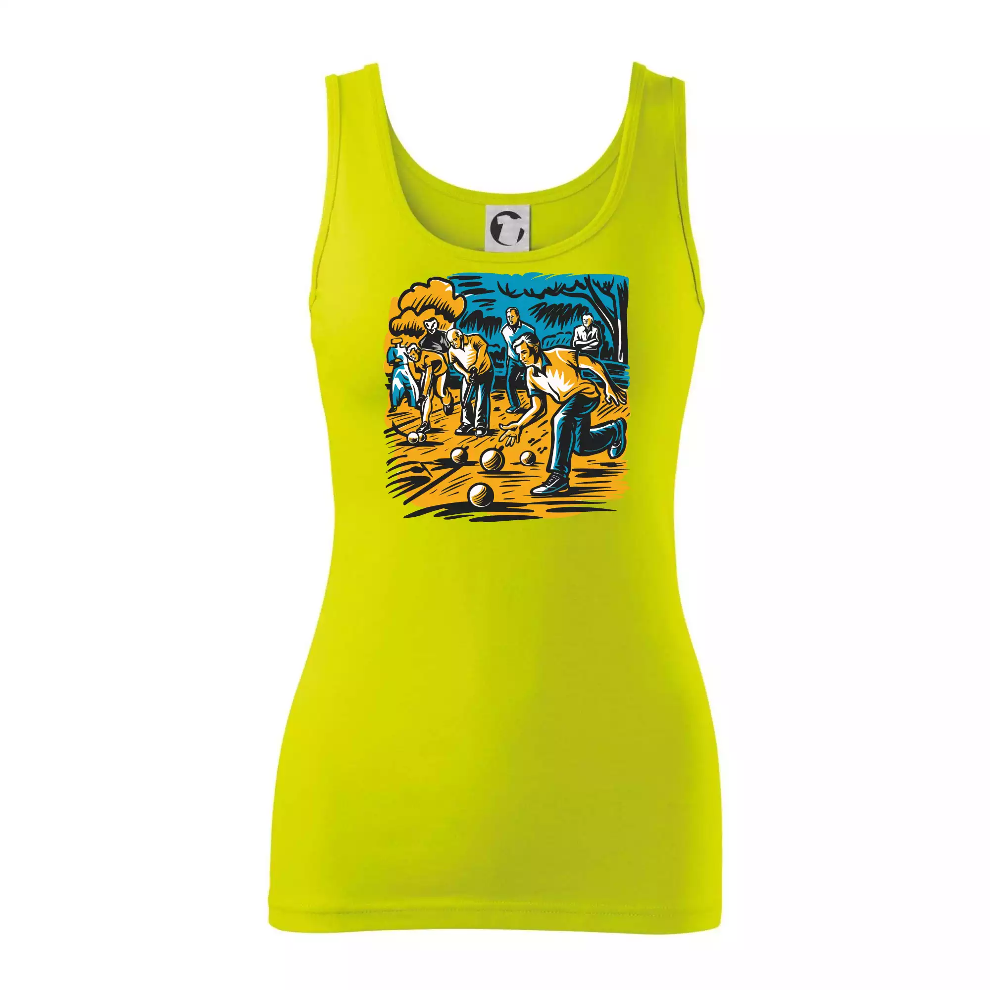 Petanque hra - modro oranžová