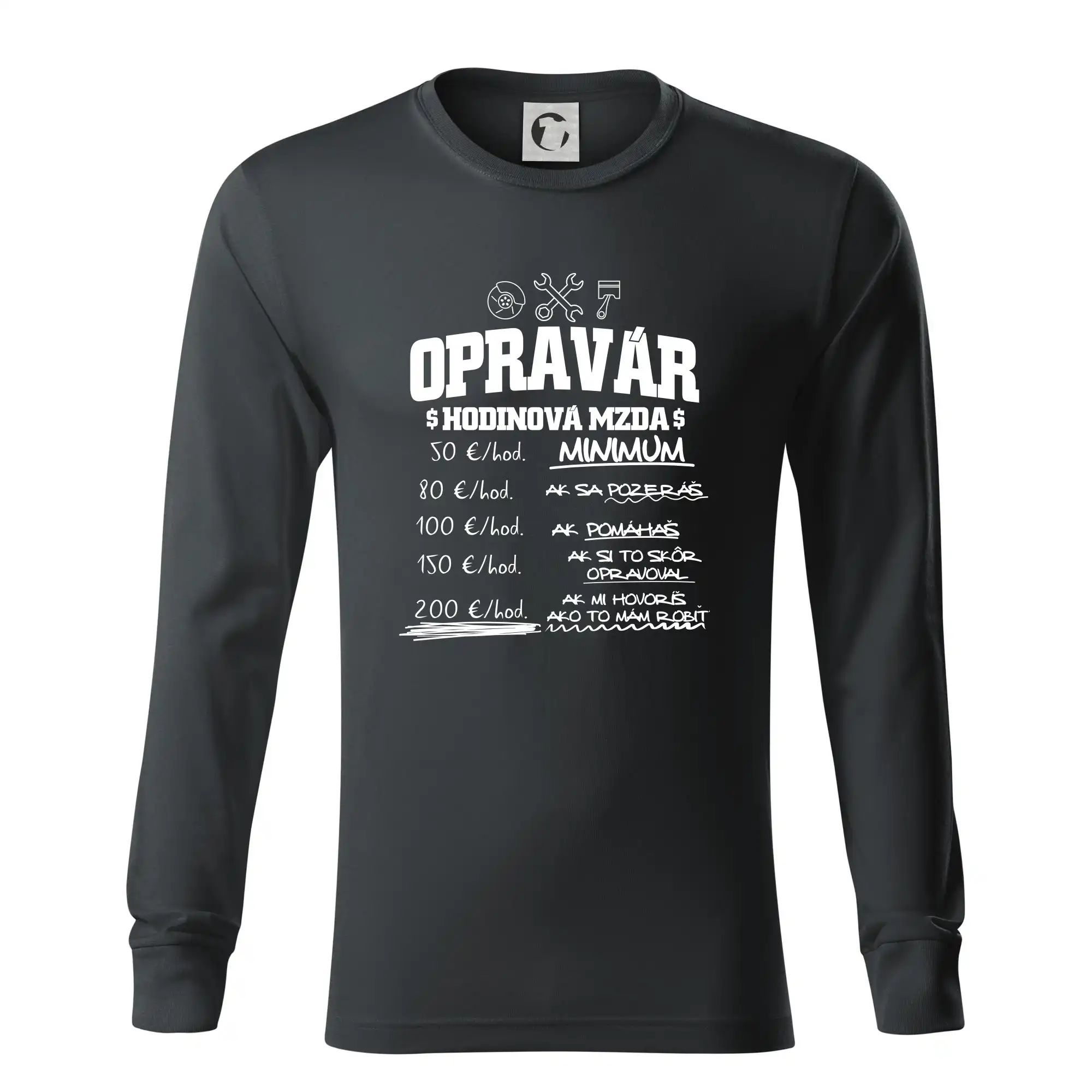 Hodinová mzda - opravár