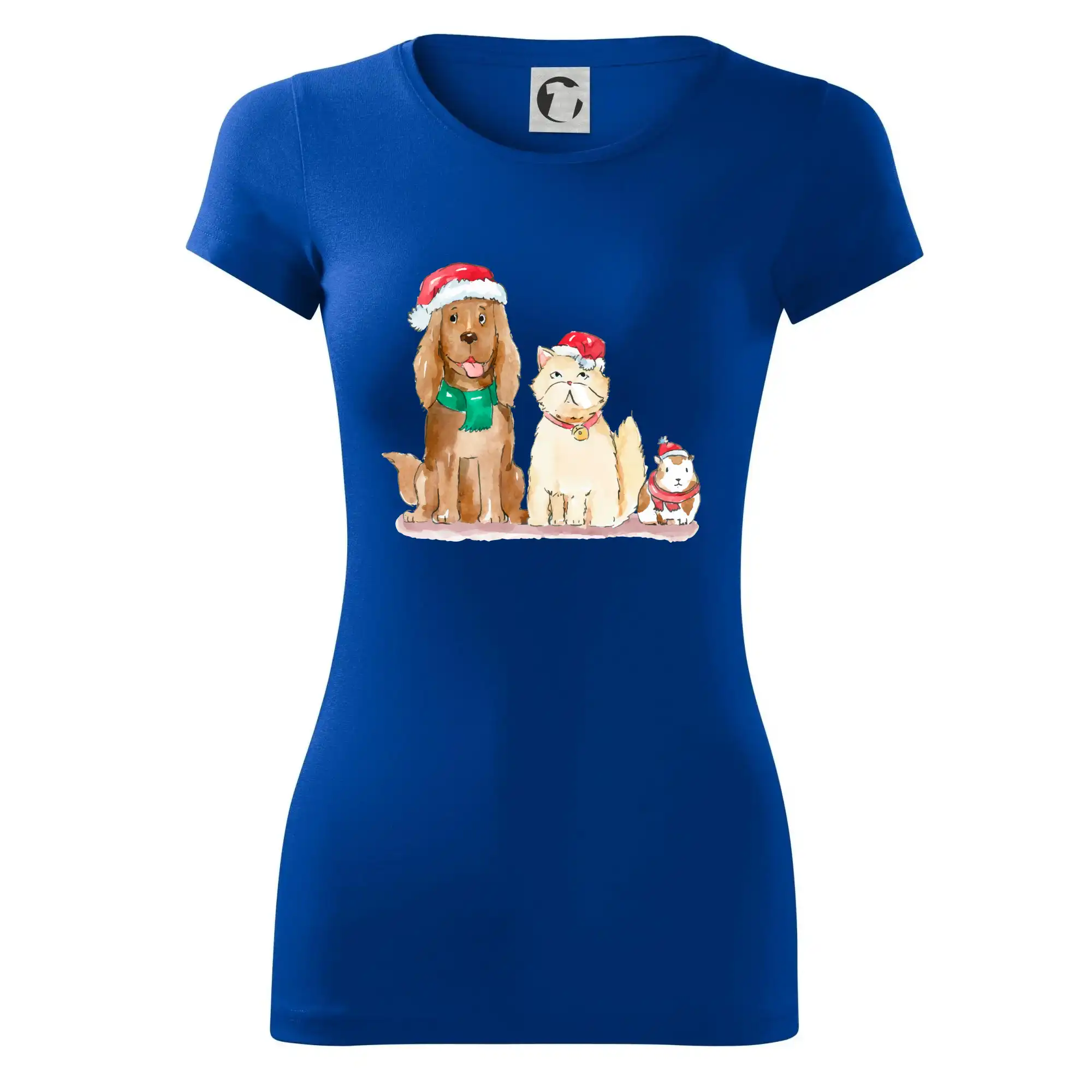 Veselé vánoce - pes, křeček a kočka