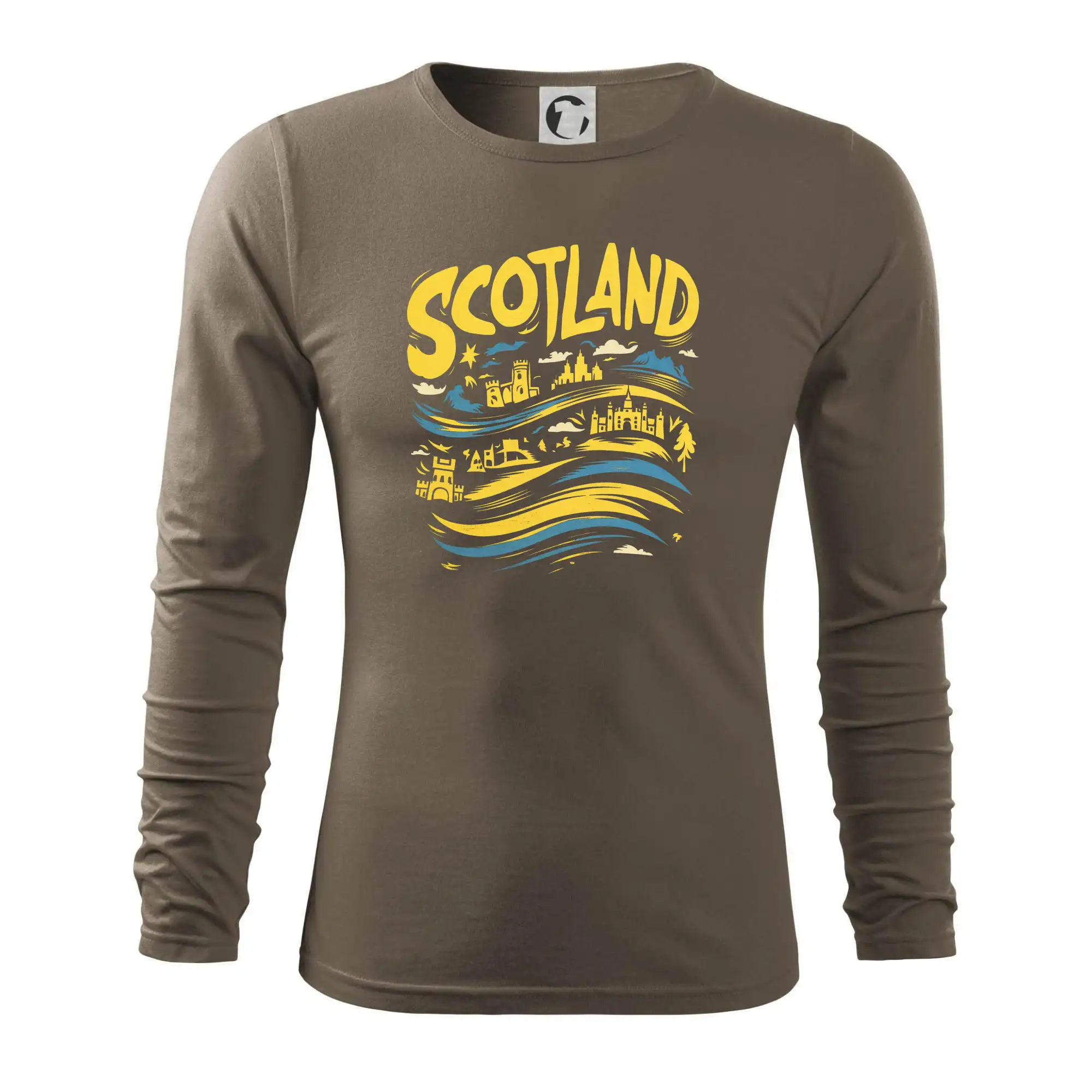 Scotland kreslené vlny