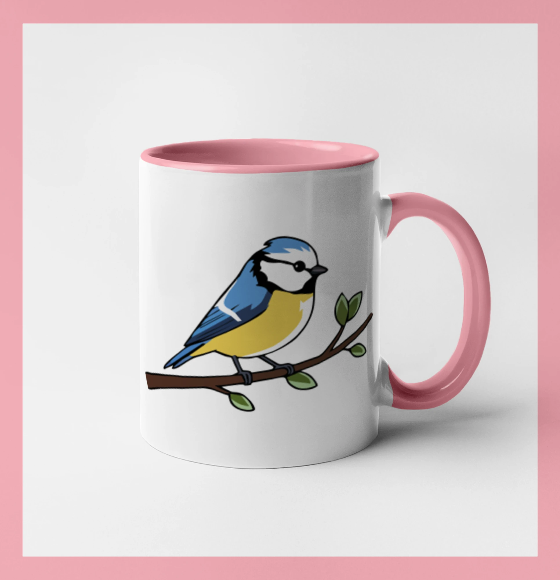 Sýkorka modřinka na větvi