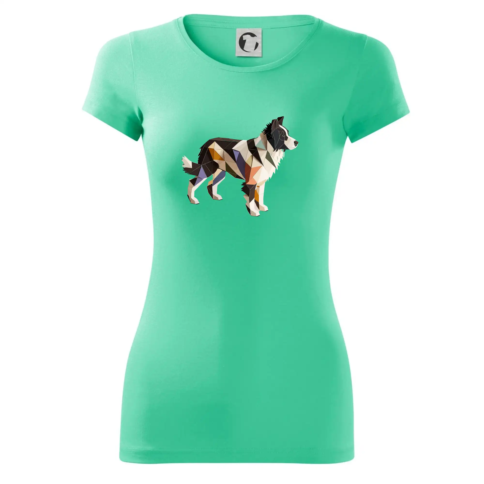 Border colie slepená z papíru