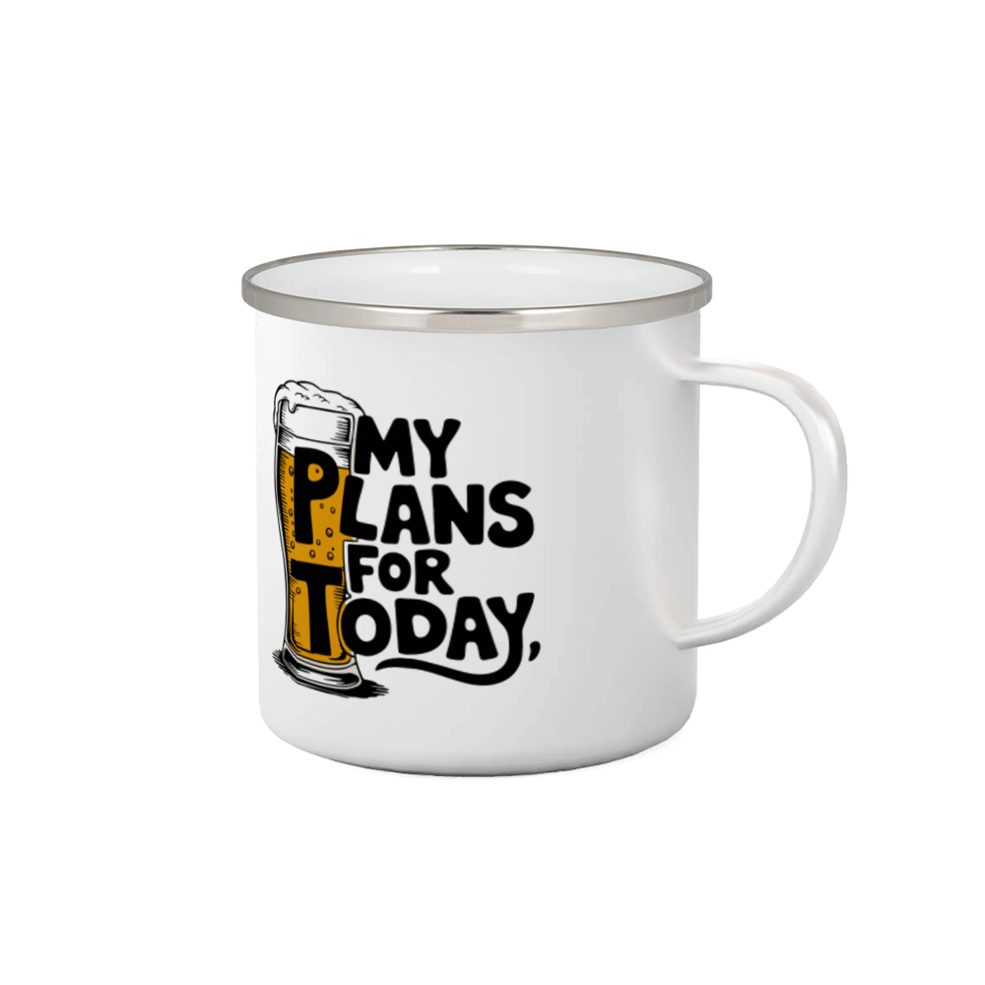 Vtipná tričká pre pivárov - Pivo - my plans for today - Plecháčik