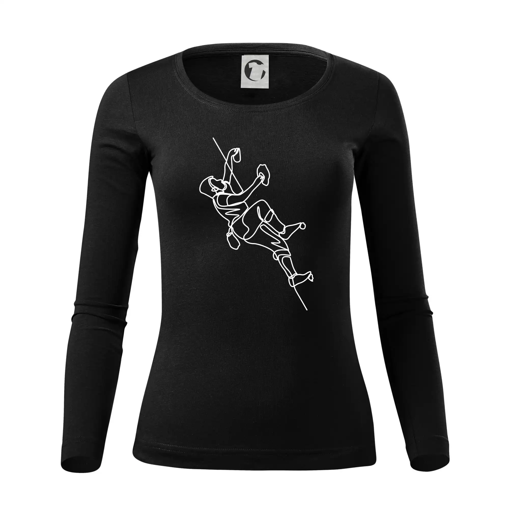 Lezecká stěna jedním tahem