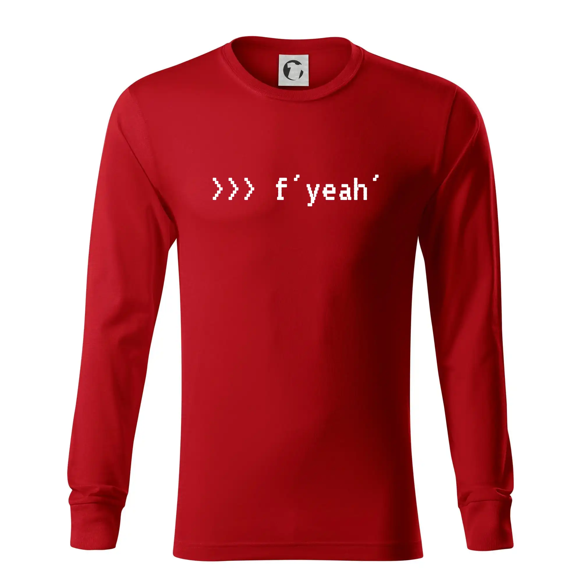 Tričká pre ajťákov - Python  f yeah - Tričko s dlhým rukávom LS R05