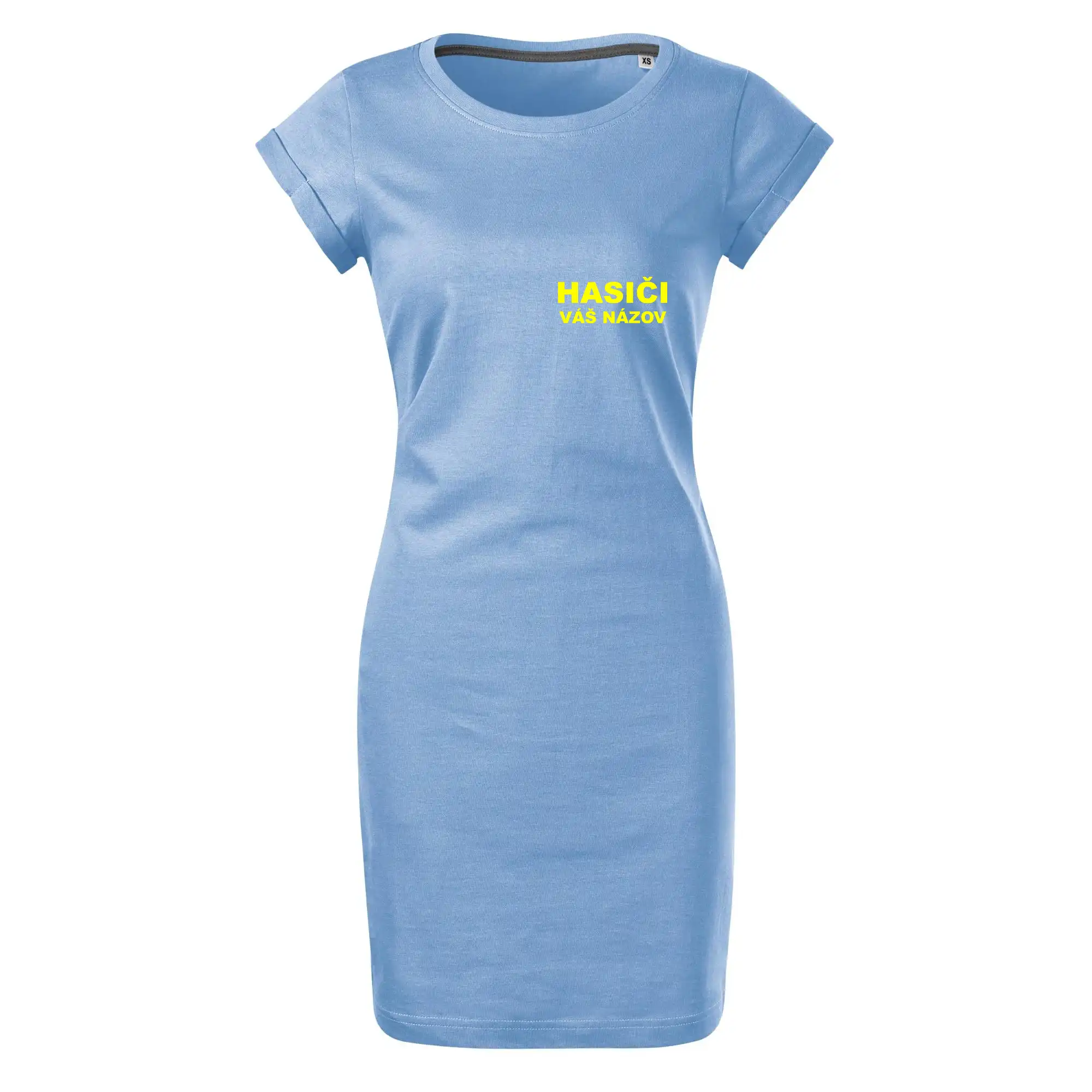 Originálne tričká pre hasičov - Hasiči - žltý nápis - váš názov zboru - Tričko Šaty FREEDOM