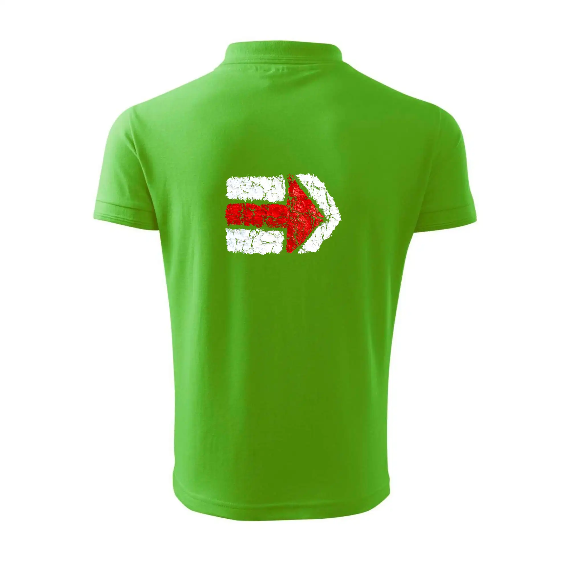 Trička na kempovanie - Párová turistická značka červená - Polokošeľa pánska Pique Polo 203