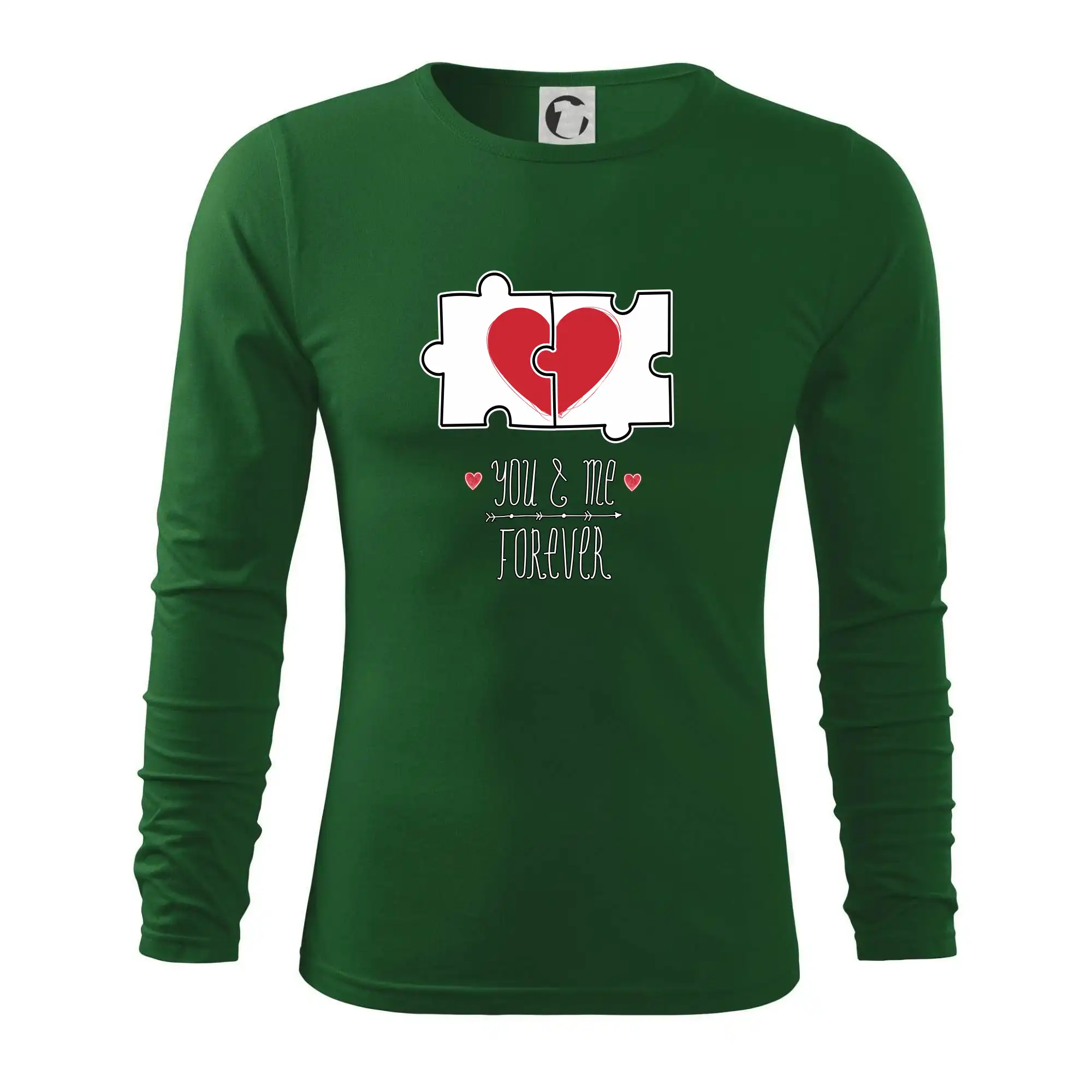 Tričká pre zamilovaných - You and me forever - Tričko s dlhým rukávom FIT-T long sleeve