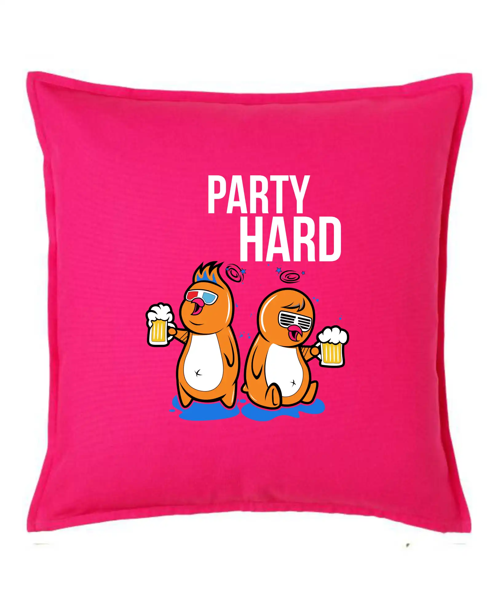 Tričká na párty - Party hard vtáky - Vankúš 50x50