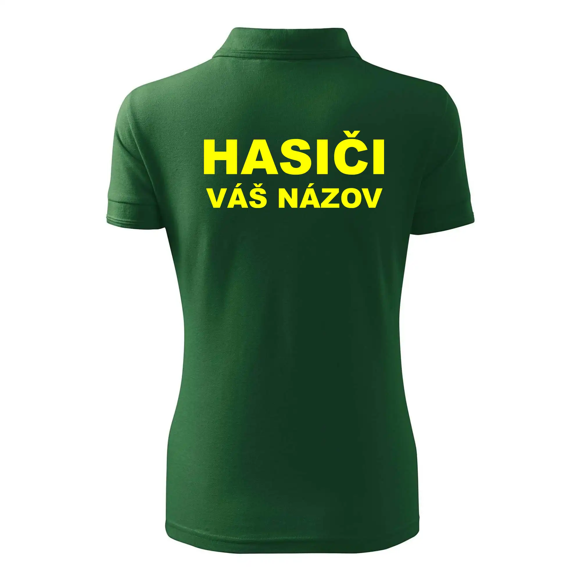 Hasiči - žltý nápis - váš názov zboru