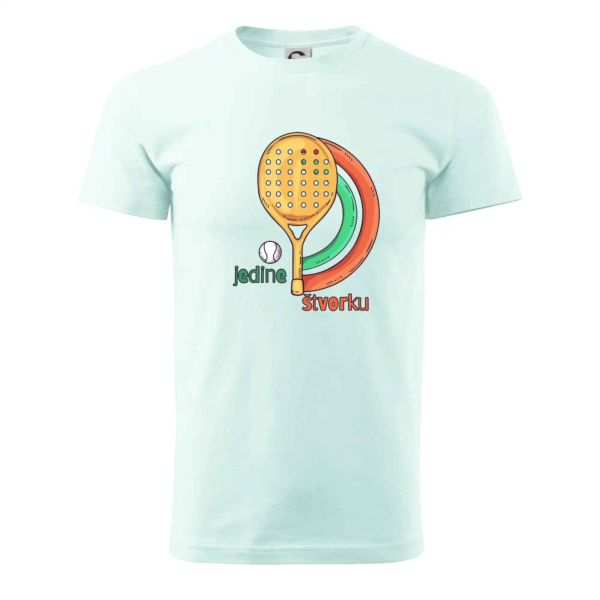 Tričká s motívmi Padel tenis - Padel jedine štvorku - Pánske tričko nižšej gramáže