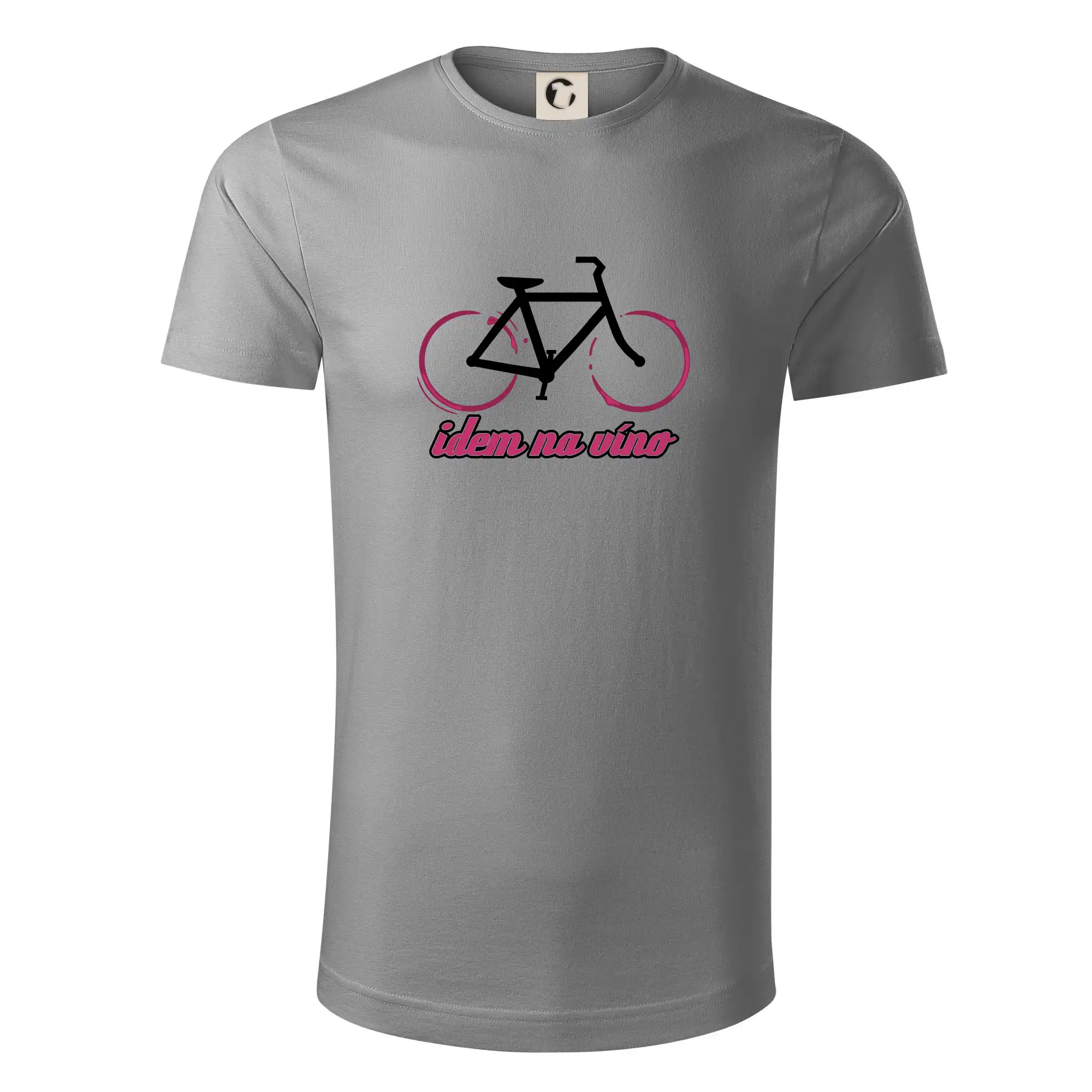Tričko ako darček pre cyklistu - Idem na víno - Tričko z organickej bavlny