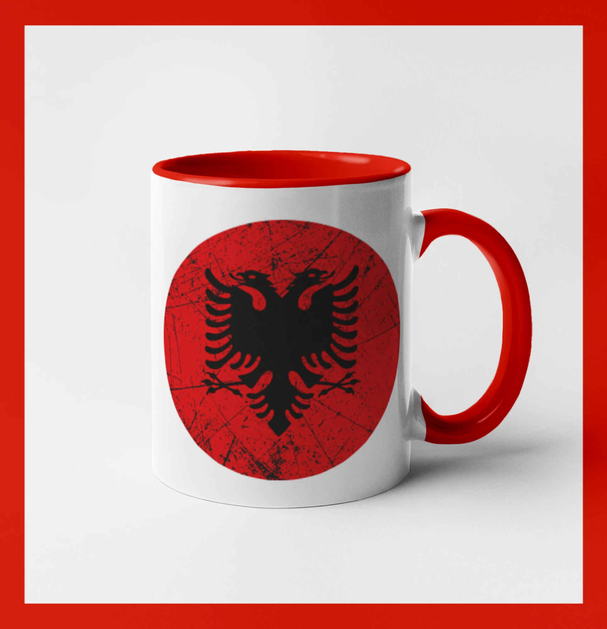 Albánsko znak v kruhu