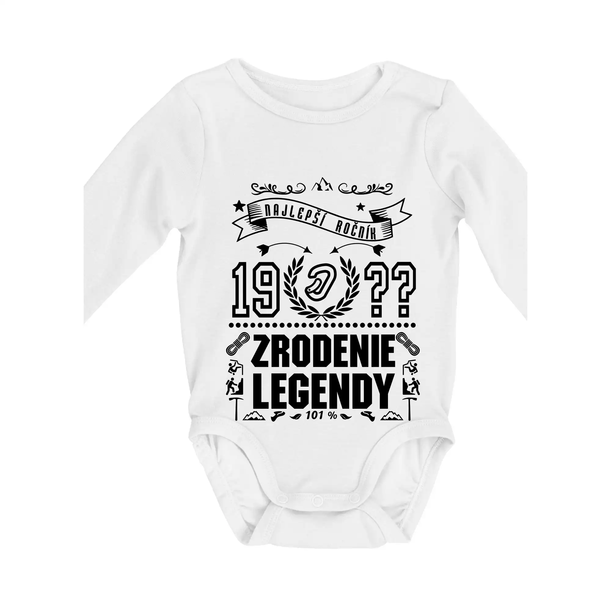 Trička Zrodenie legendy - Zrodenie legendy - pre horolezcov - Body dojčenské s dlhým rukávom