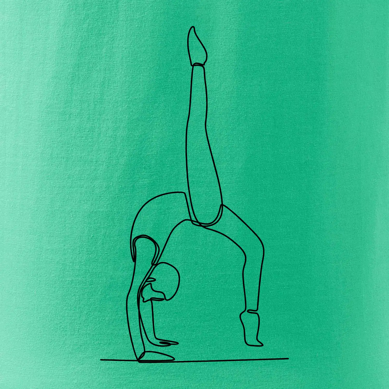 Gymnastika na rukou jedním tahem