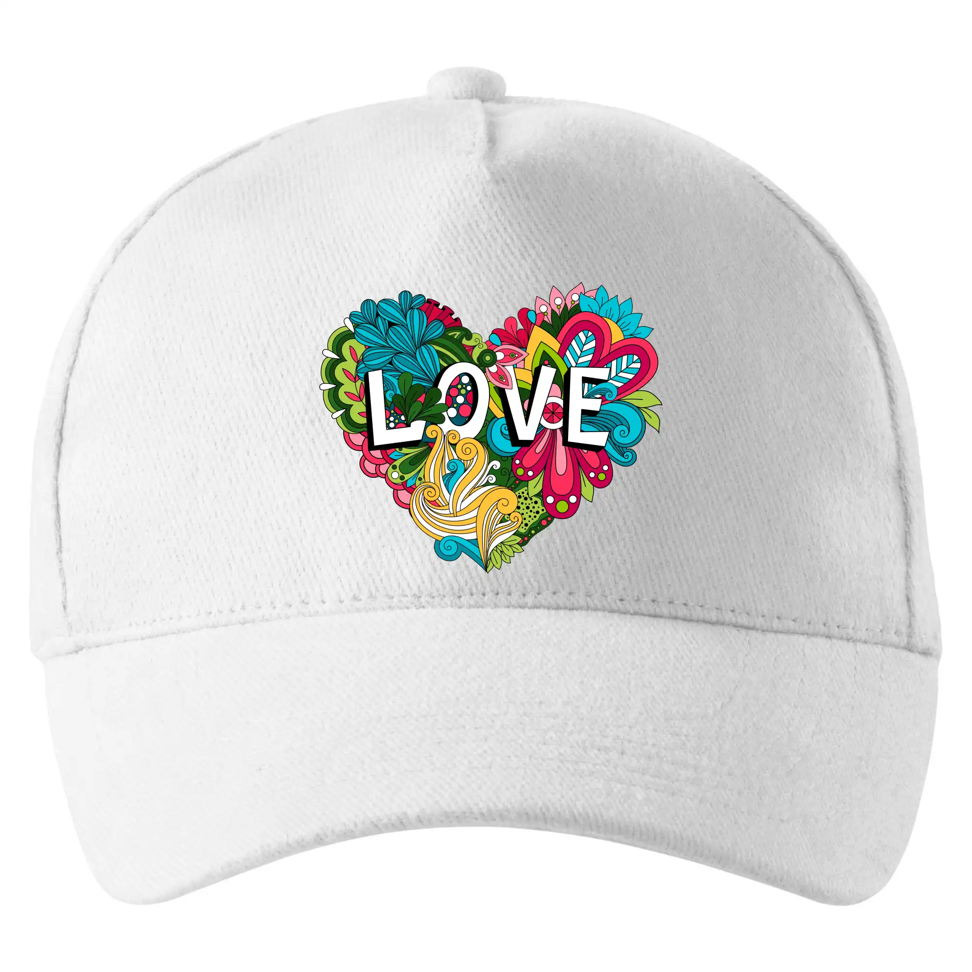 Love nápis květovaný