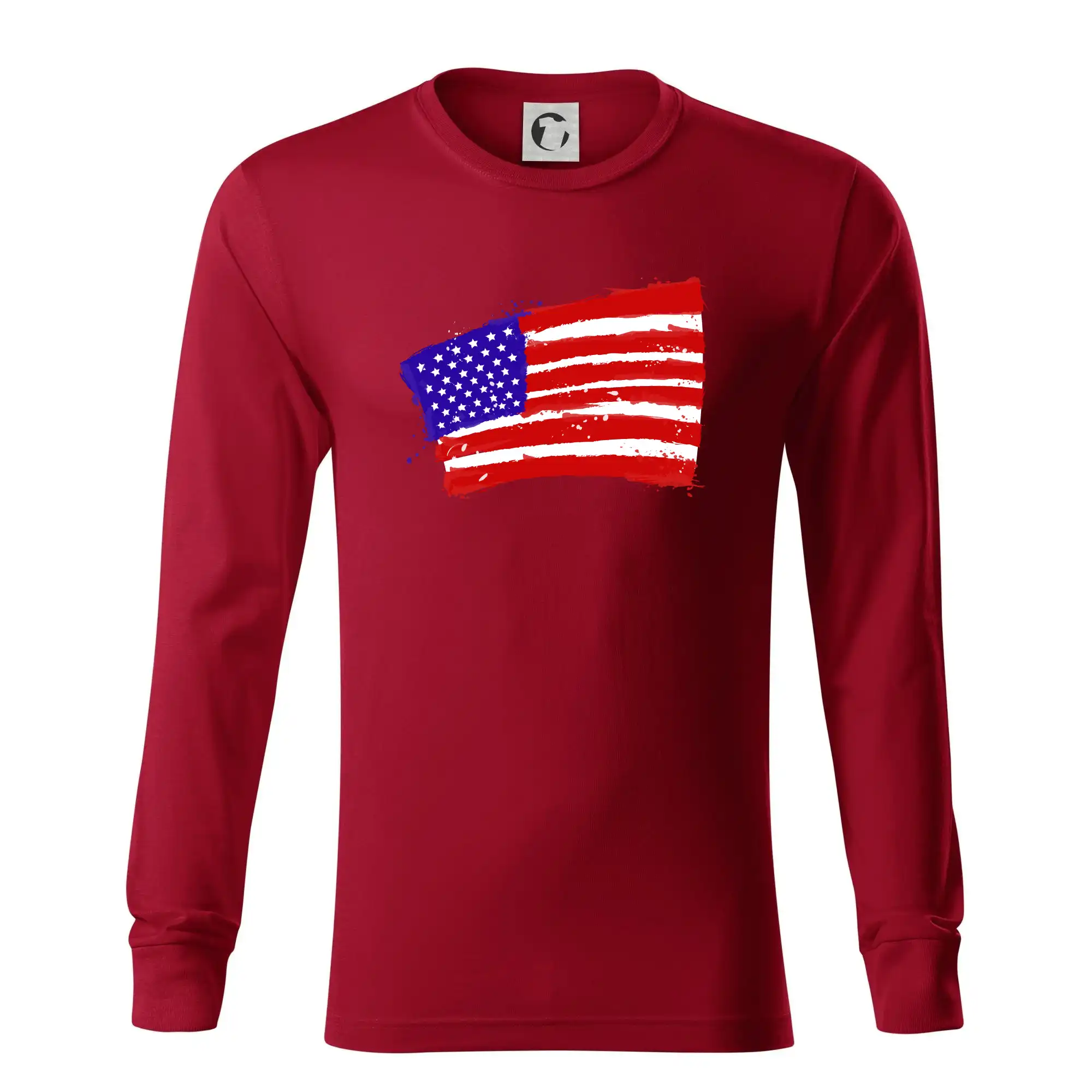 Americká vlajka ohnutá