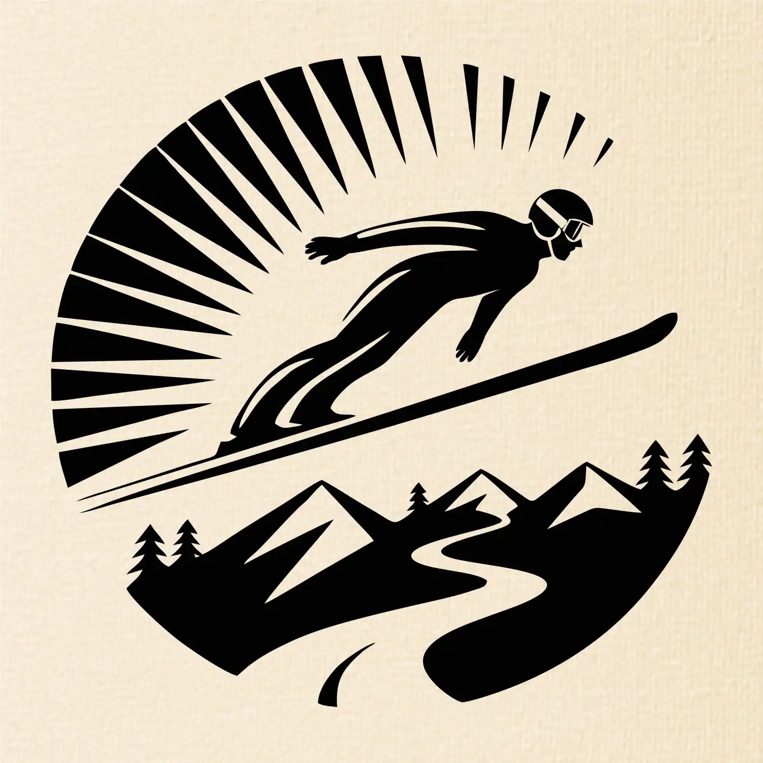 Skokan černý v kruhu