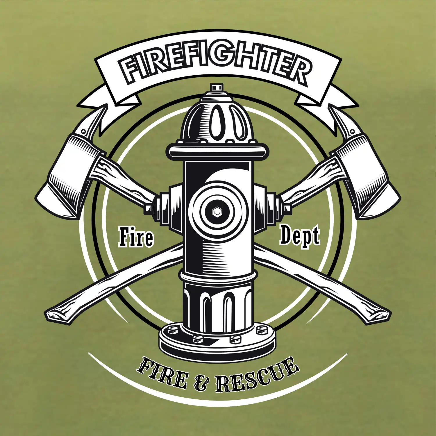 Firefighter logo Fire and rescue