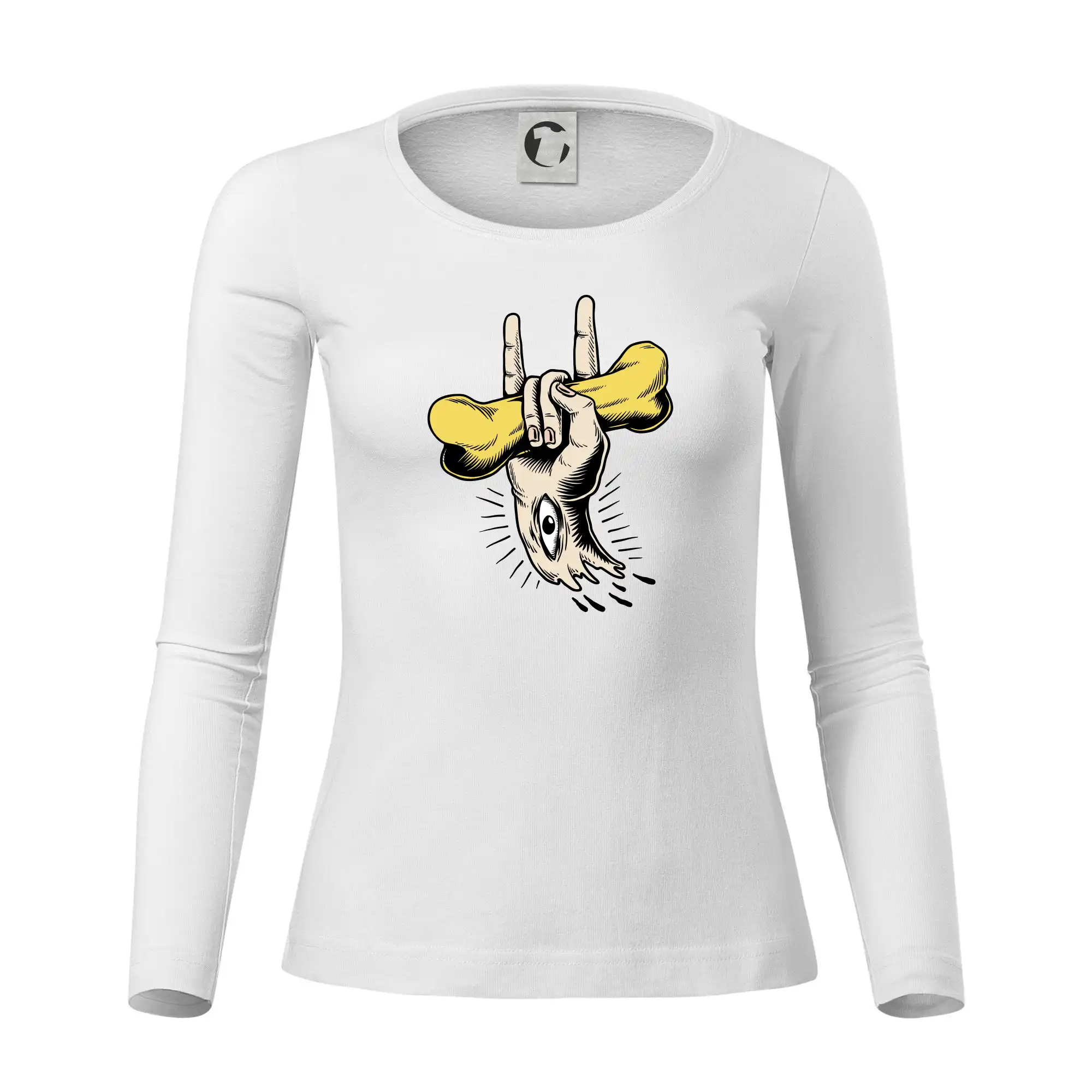 Rocková ruka kost a oko