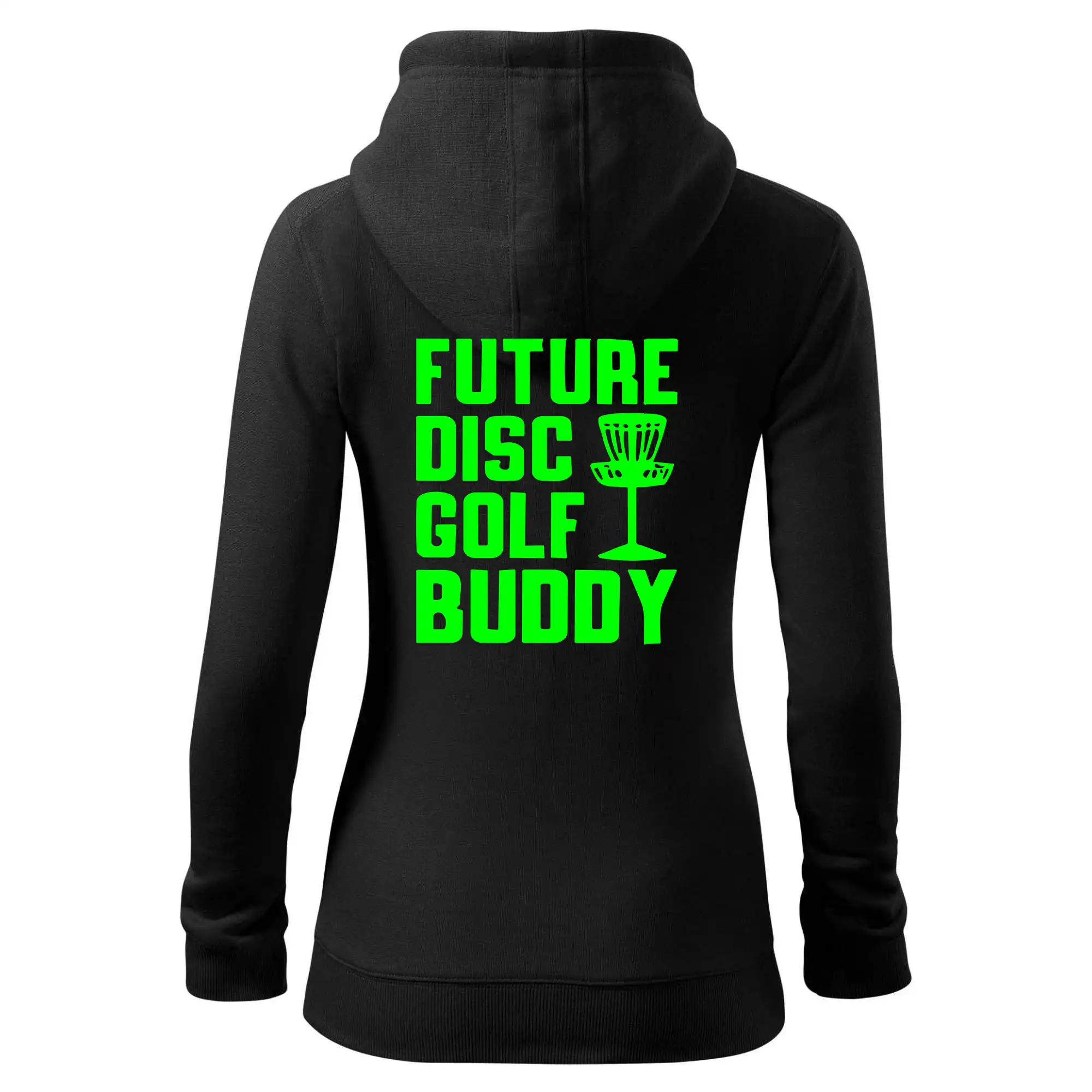 Future disc golf buddy - Mikina dámska trendy zipper s kapucňou
