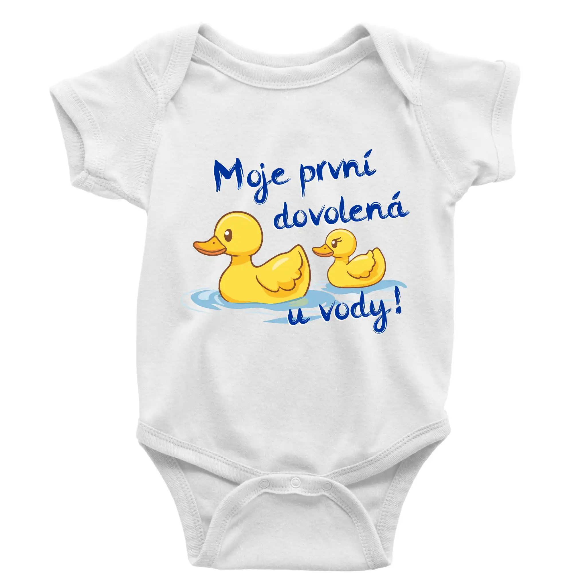 Moje první dovolená u vody - holčička - Body dojčenské s krátkym rukávom