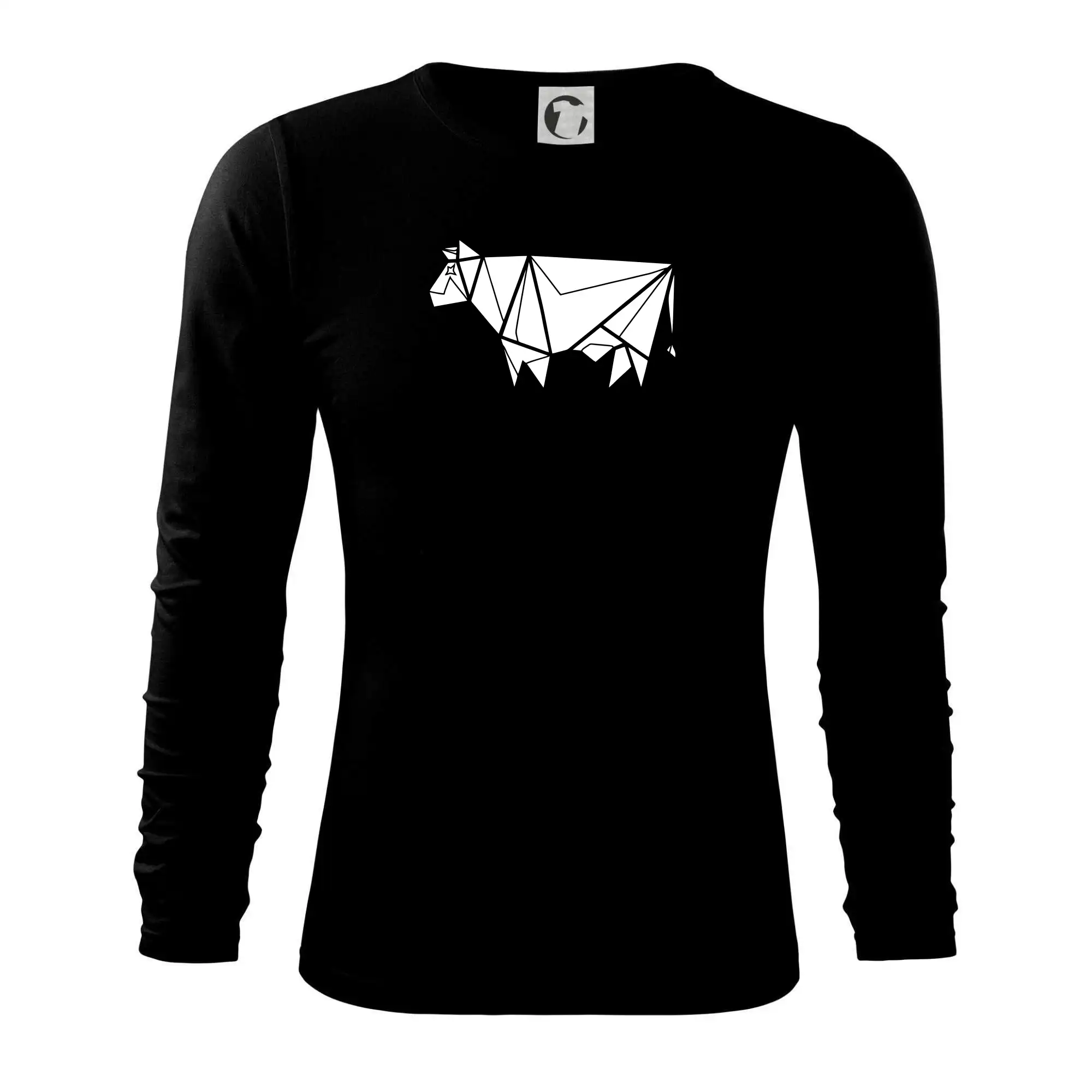 Origami kráva z boku