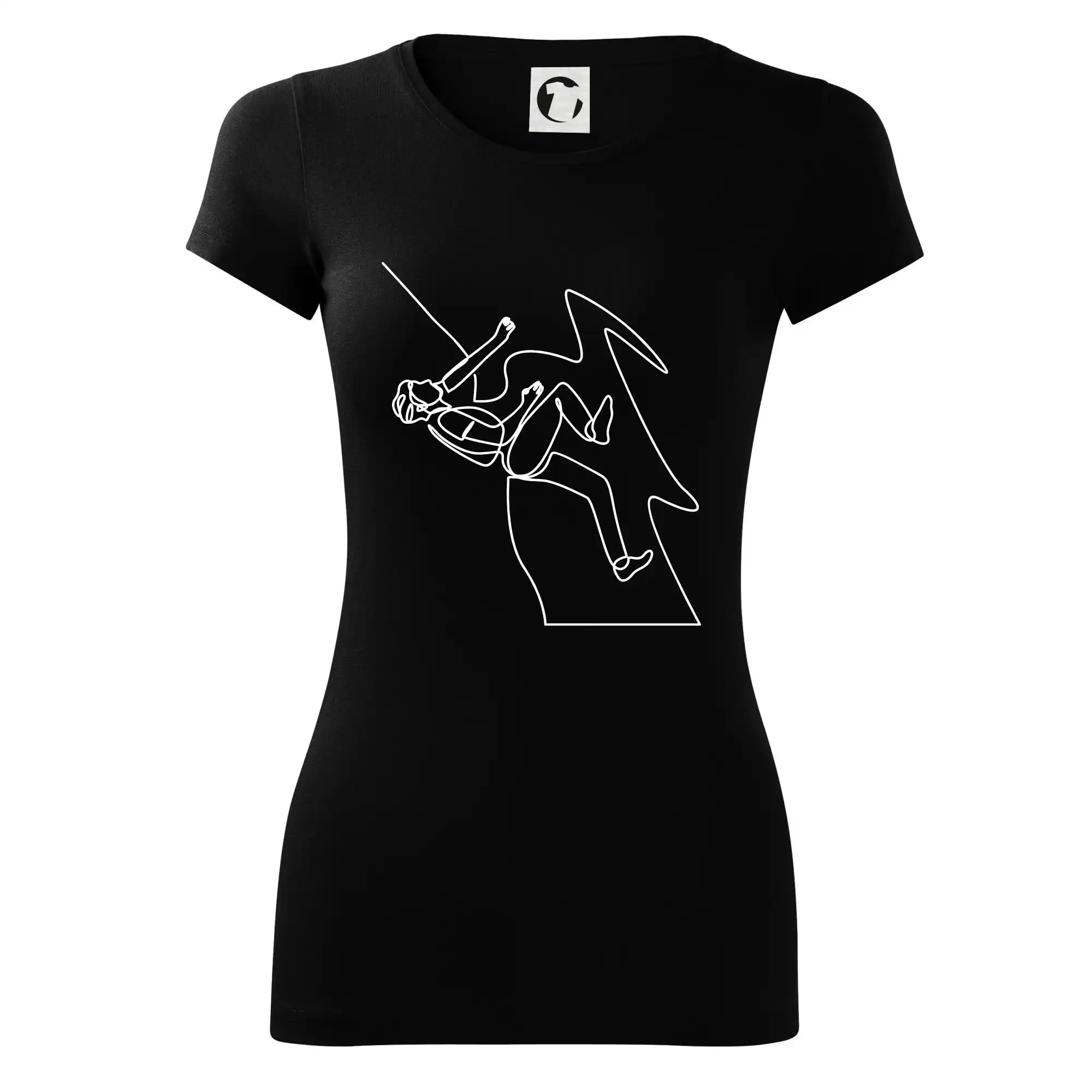 Lezec na skále jedním tahem