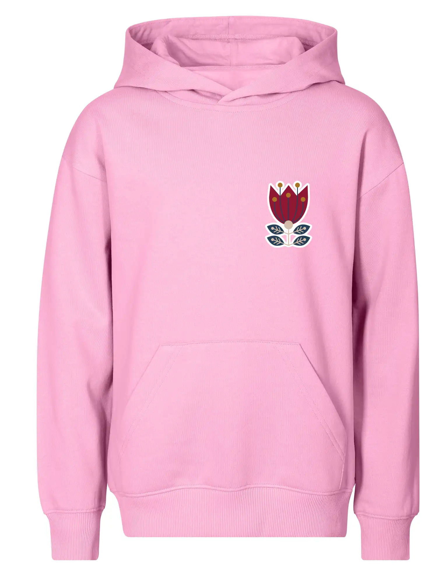 Folklor na prsu květina čtyřlistá