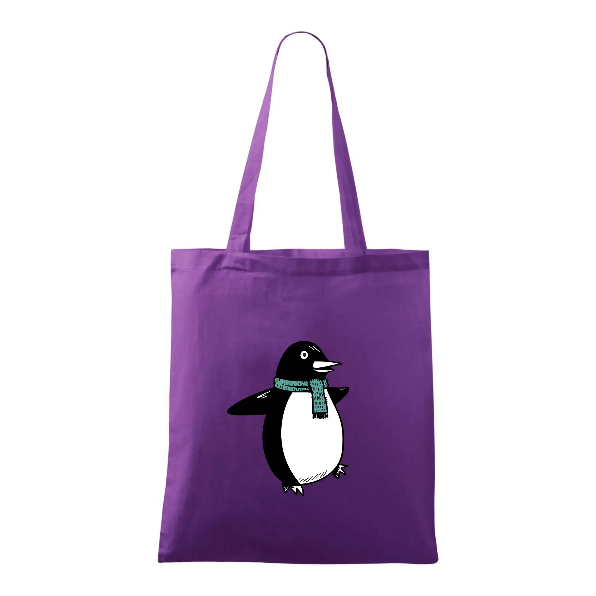 Tučňák se zelenou šálou