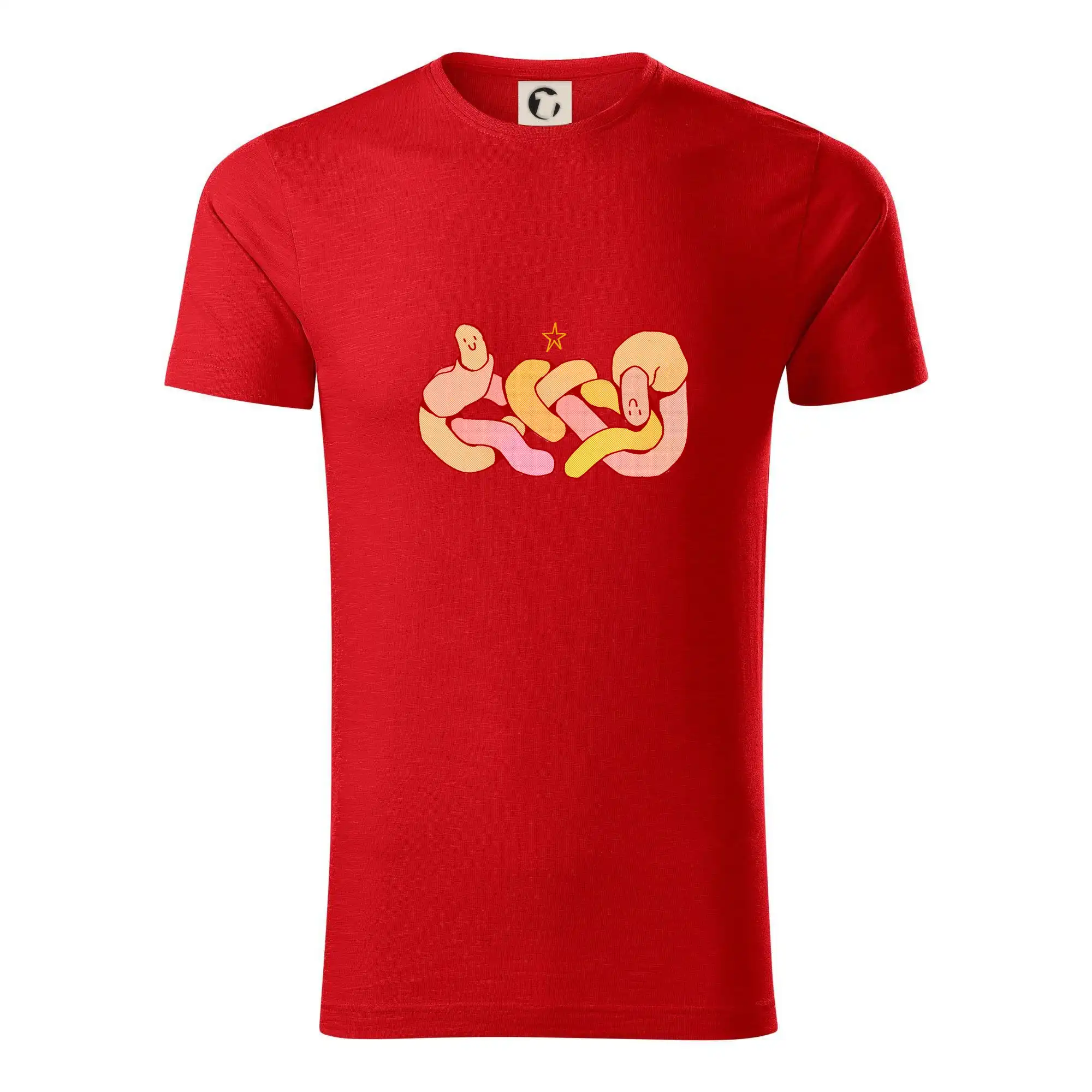 Grafické tričká - Zamilované dážďovky (Alexis Citrine) - Tričko z organickej bavlny