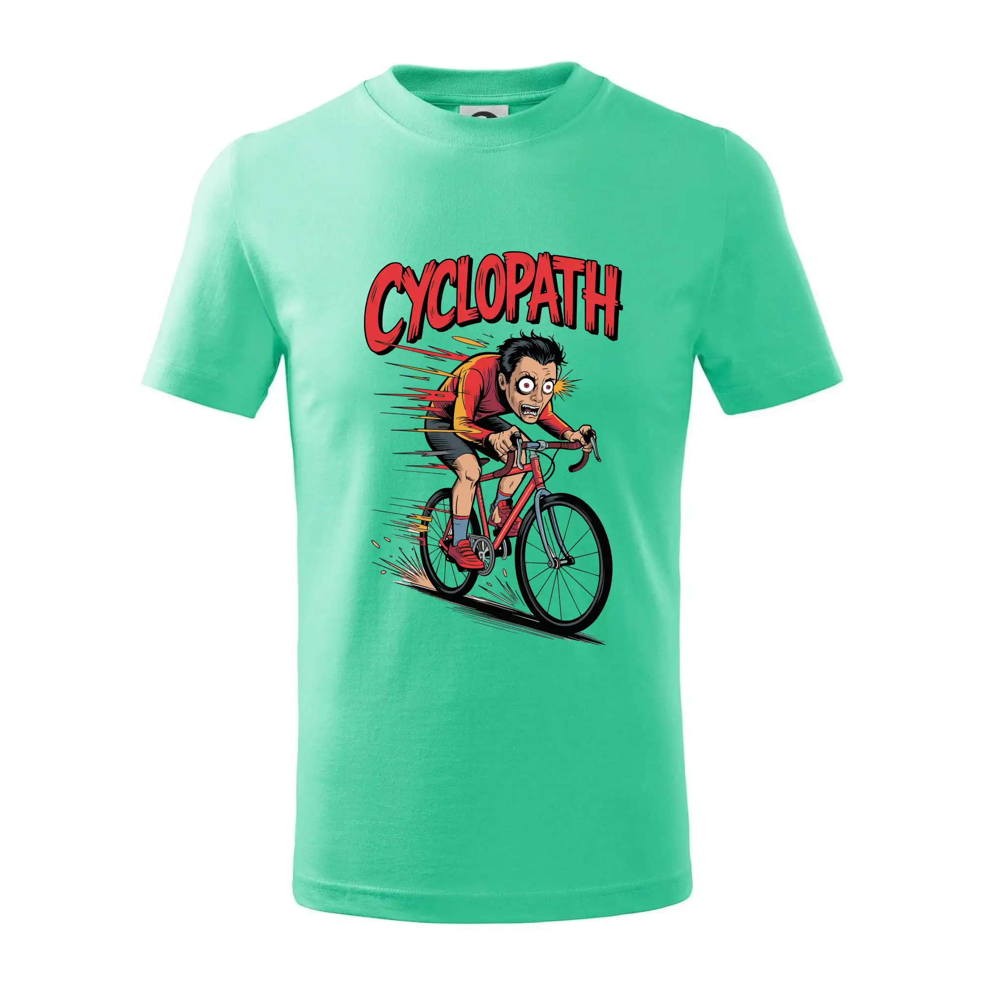 Tričko ako darček pre cyklistu - Cyclopat karikatúra - Tričko detské bavlnené