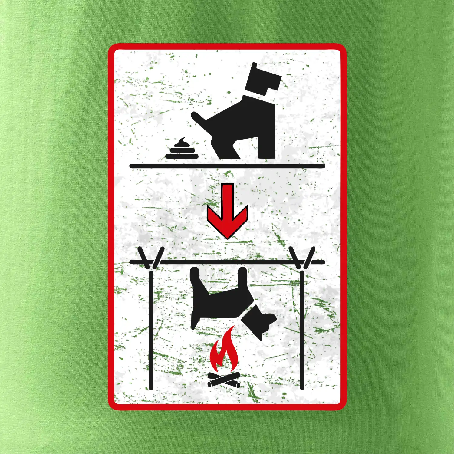 Tričko pro odpůrce sraní na chodníku