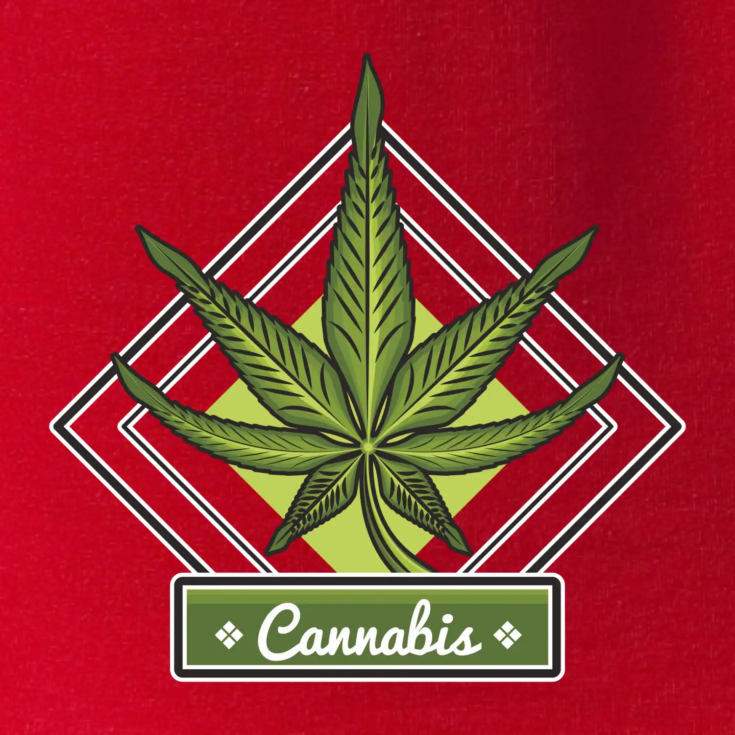 Cannabis list kosočtverec