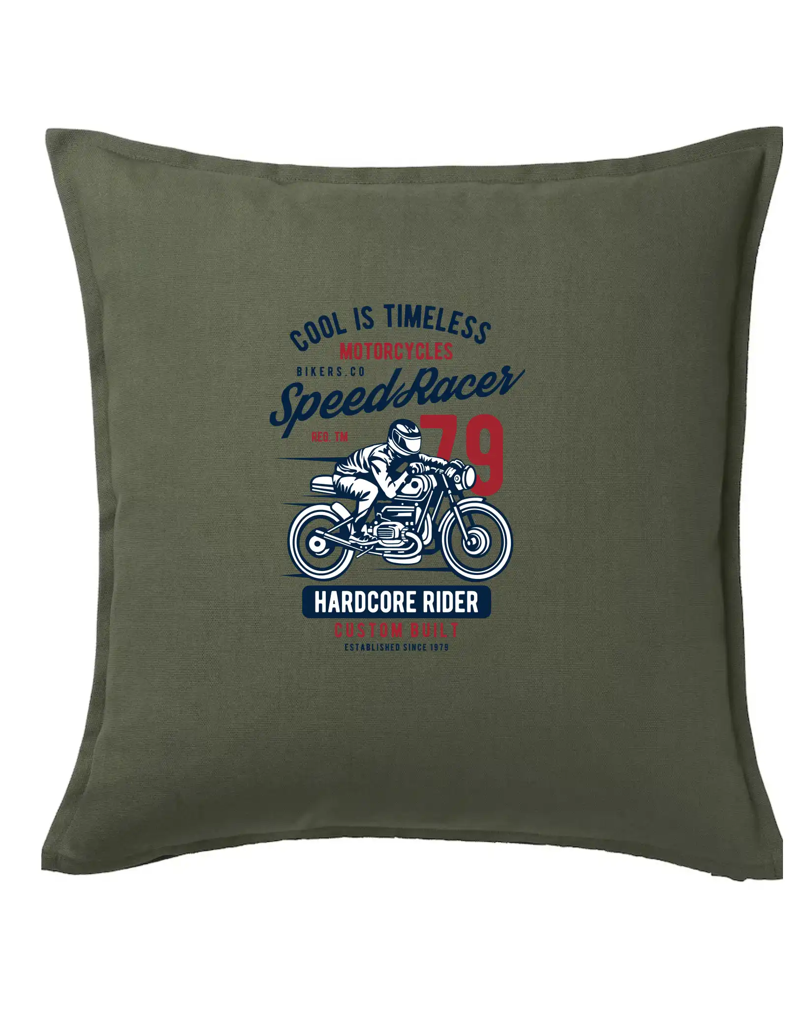 Tričká a mikiny s potlačou motoriek – pre pravých motorkárov - Speed Racer Motorcycles - Vankúš 50x50