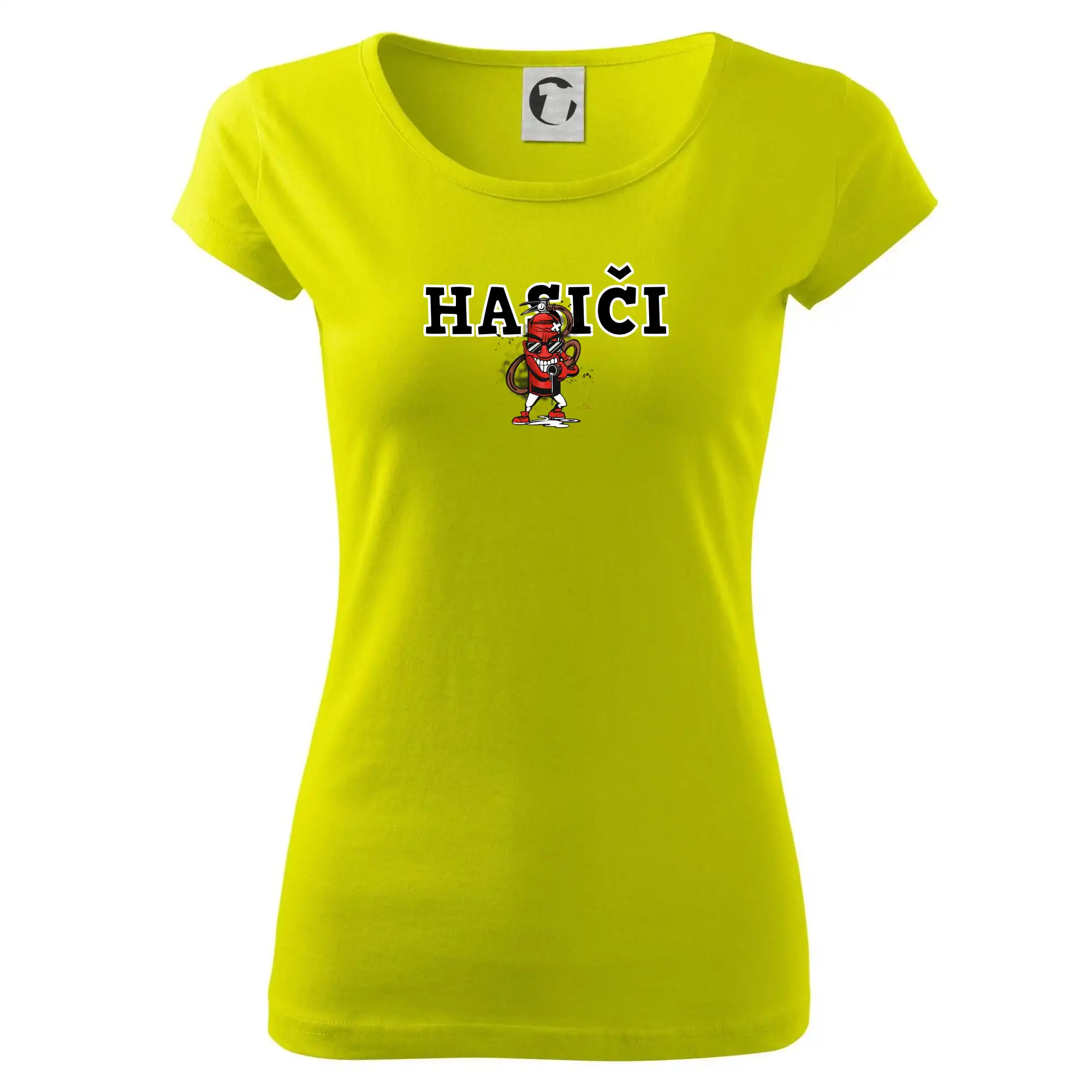 Originálne tričká pre hasičov - Hasiči hasiaci prístroj - Dámske tričko Pure