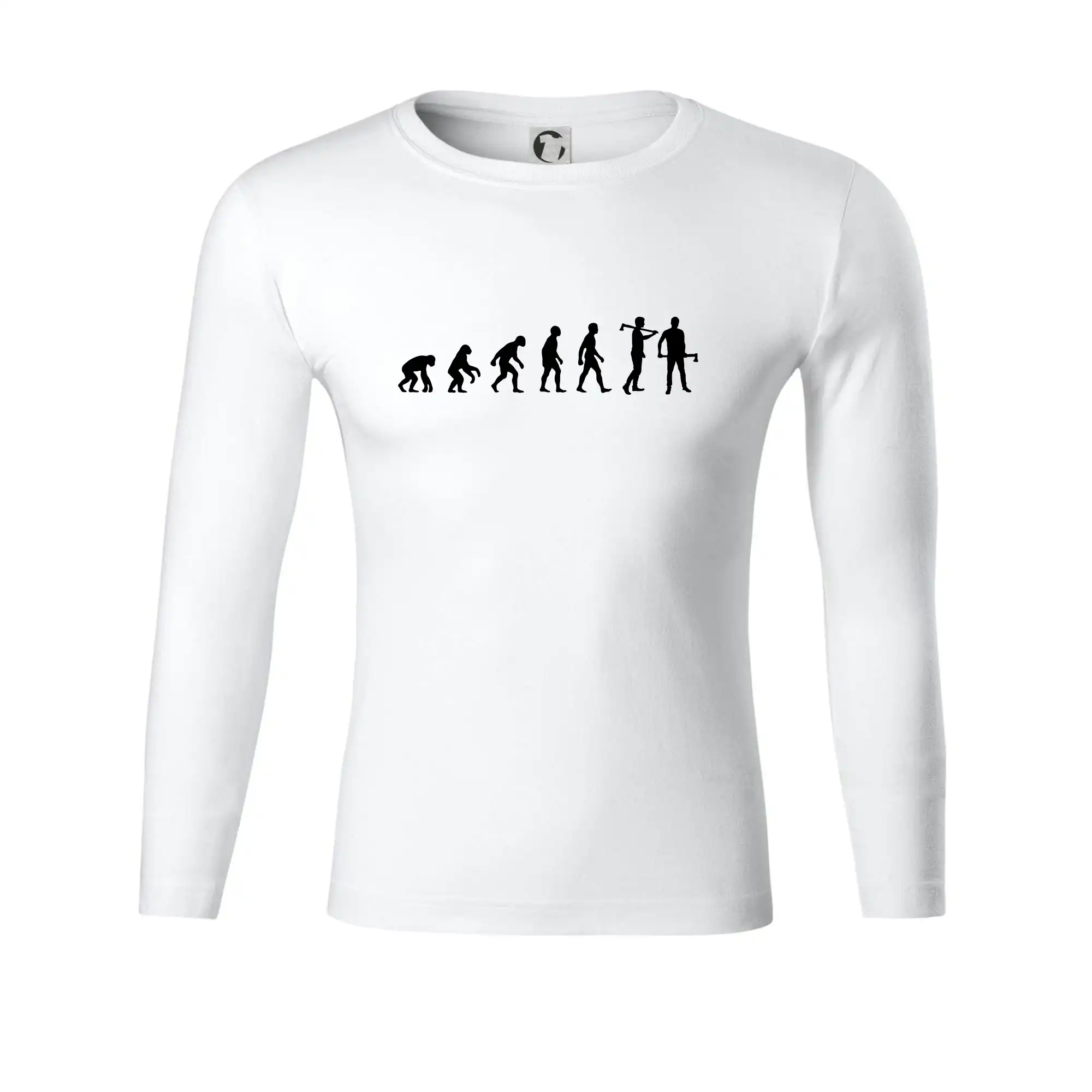 Evoluce dřevorubec - sekera