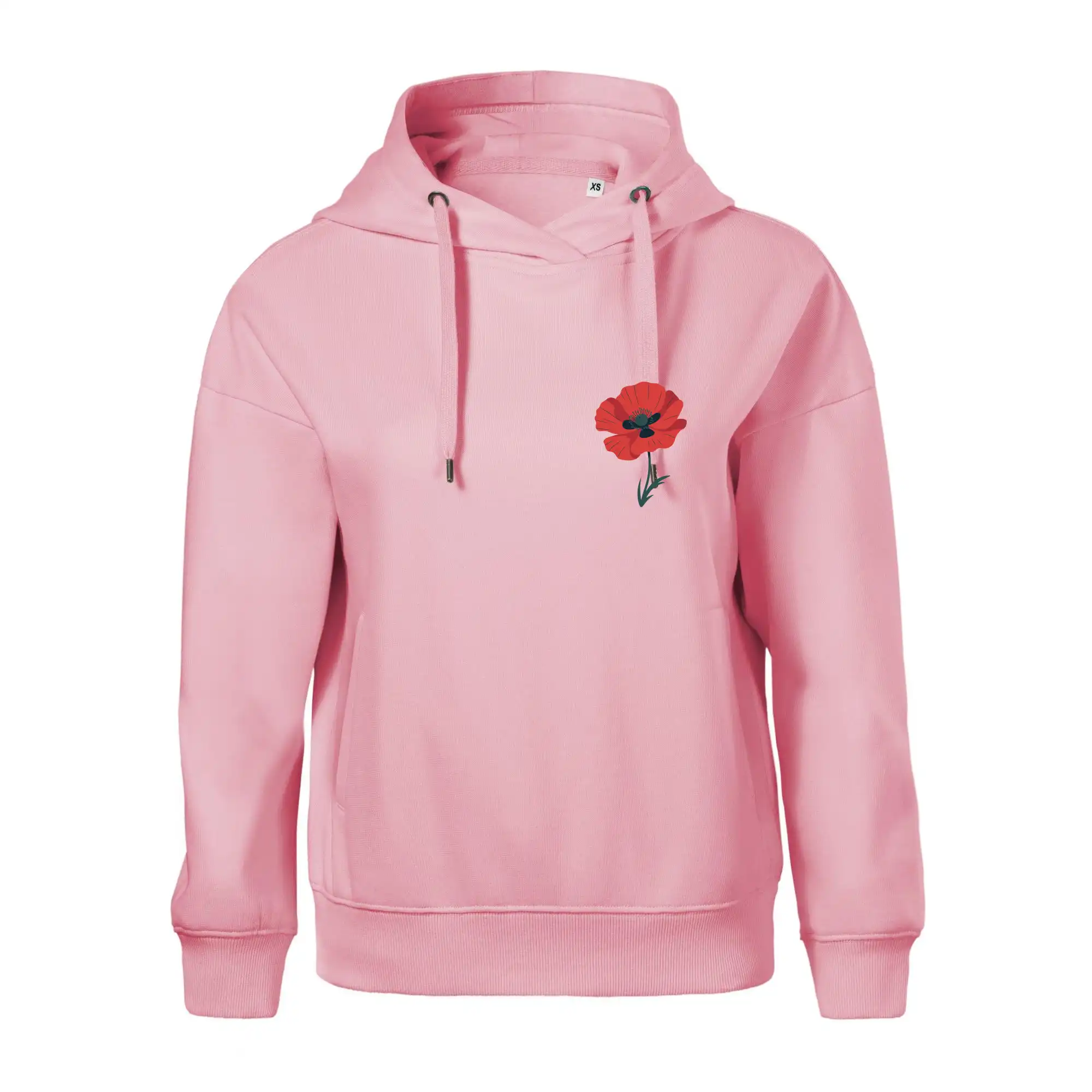 Vlčí mák kreslený na prsu