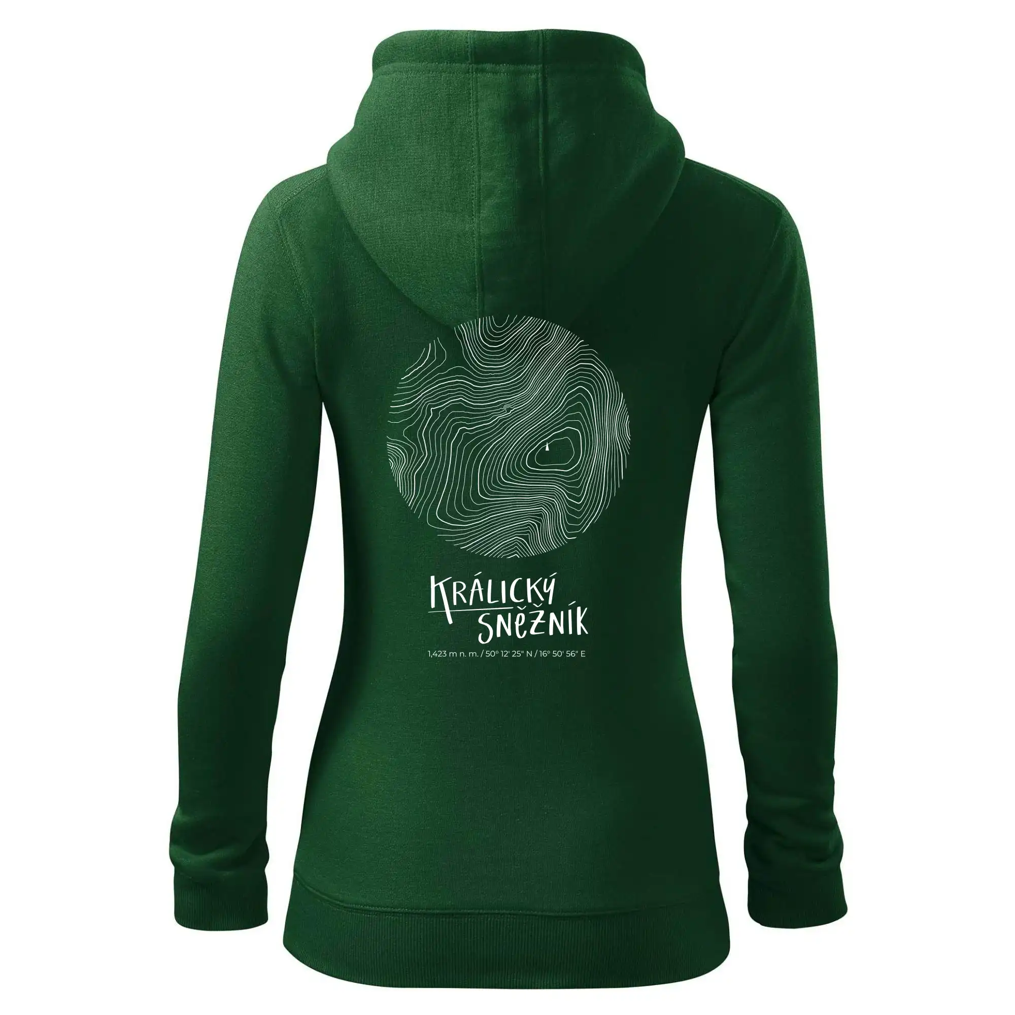 Králický Sněžník - vrstevnice v kruhu