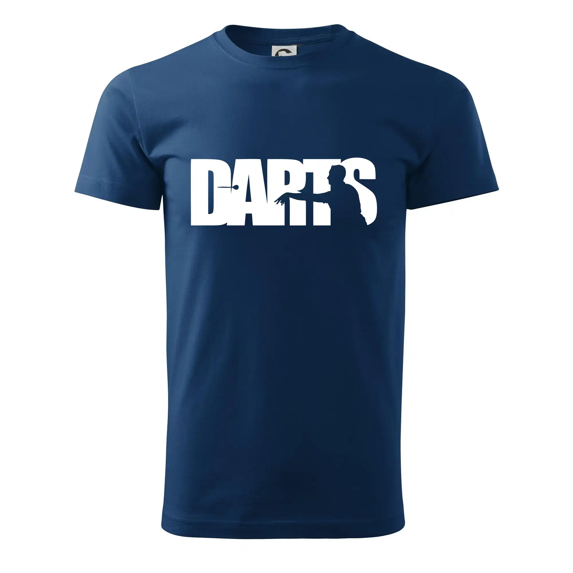 Darts - nápis se šipkařem