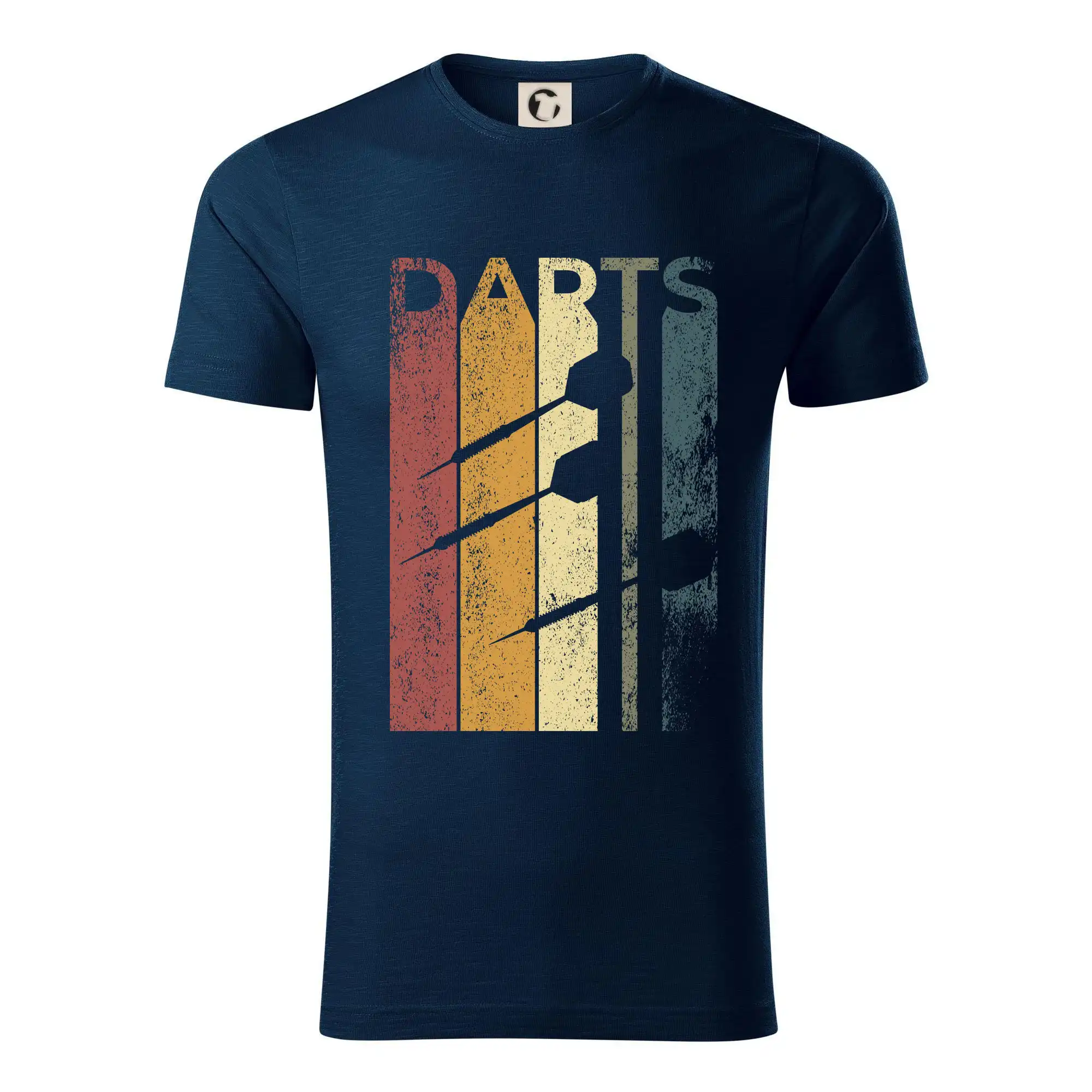 Tričko na šípky - Darts vintage - Tričko z organickej bavlny