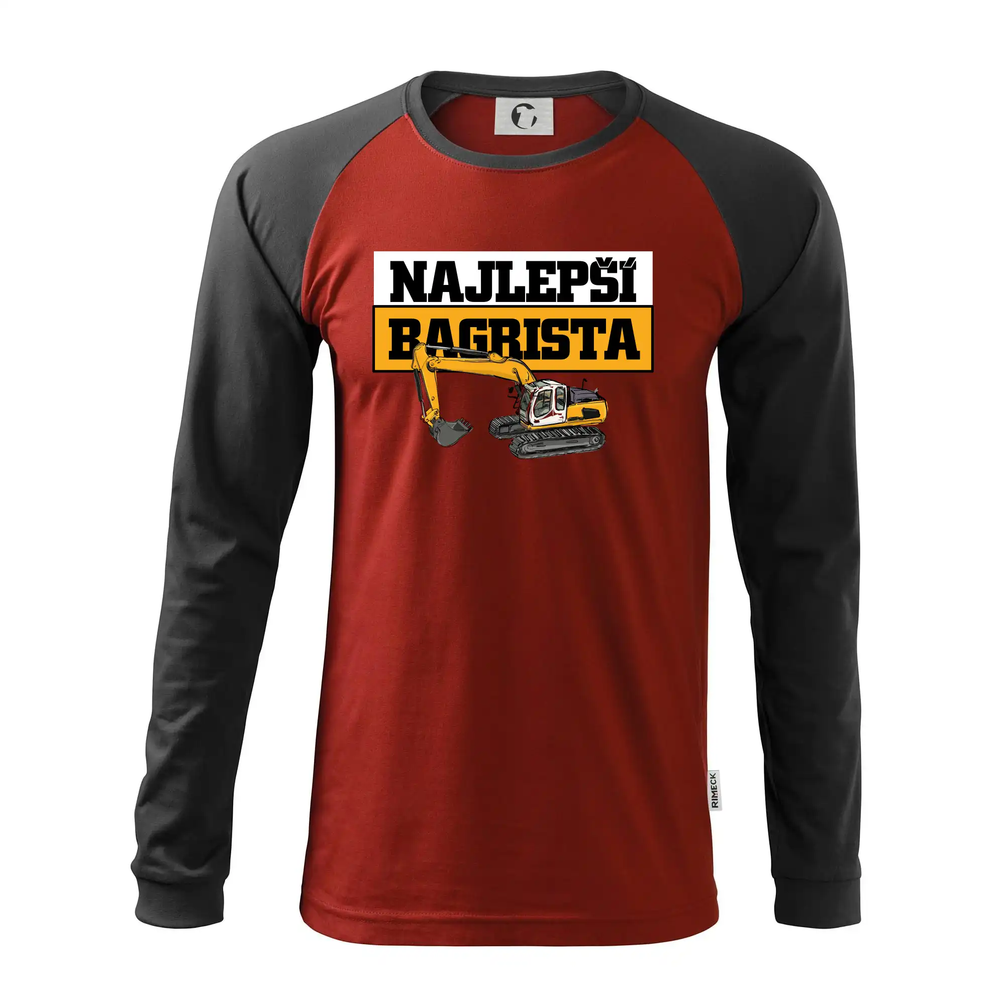 Najlepší bagrista - Pánske tričko s dlhým rukávom LS130
