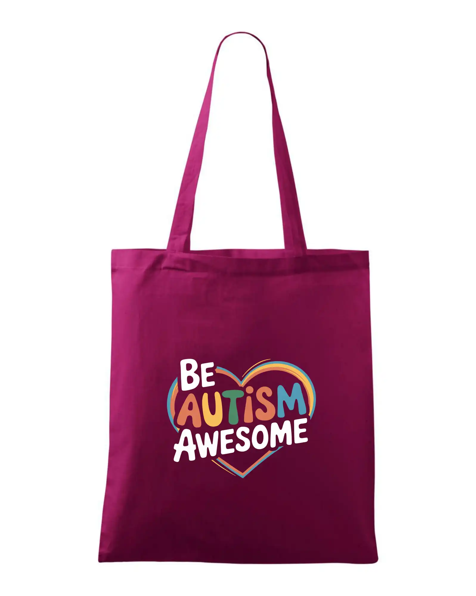 Tričká s motívom autizmu & osveta - Be autism awesome srdce - Taška bavlnená